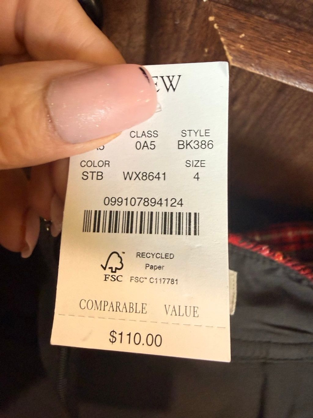 J.Crew Women's J.Crew Plaid Mini Skirt Black Red Size 4 Size 27" / US 4 / IT 40 - 5 Thumbnail