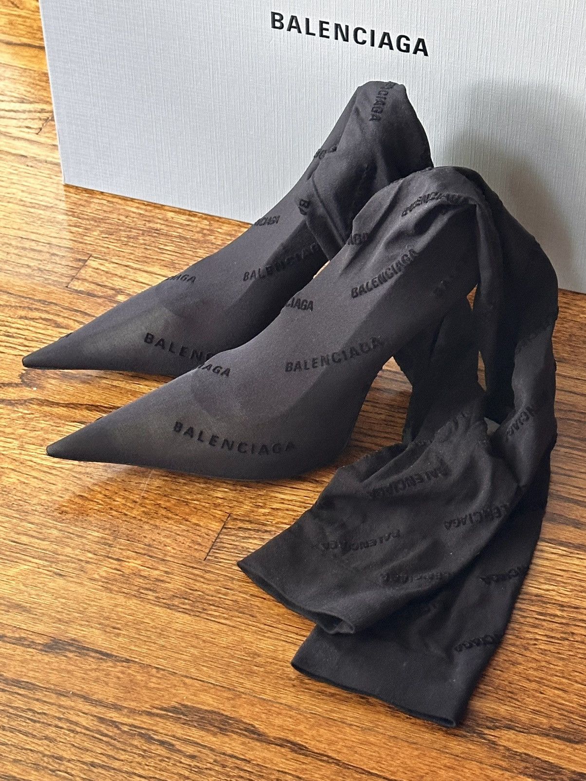 Balenciaga Balenciaga Naked Over the Knee Boot Size US 7.5 / IT 37.5 - 1 Thumbnail