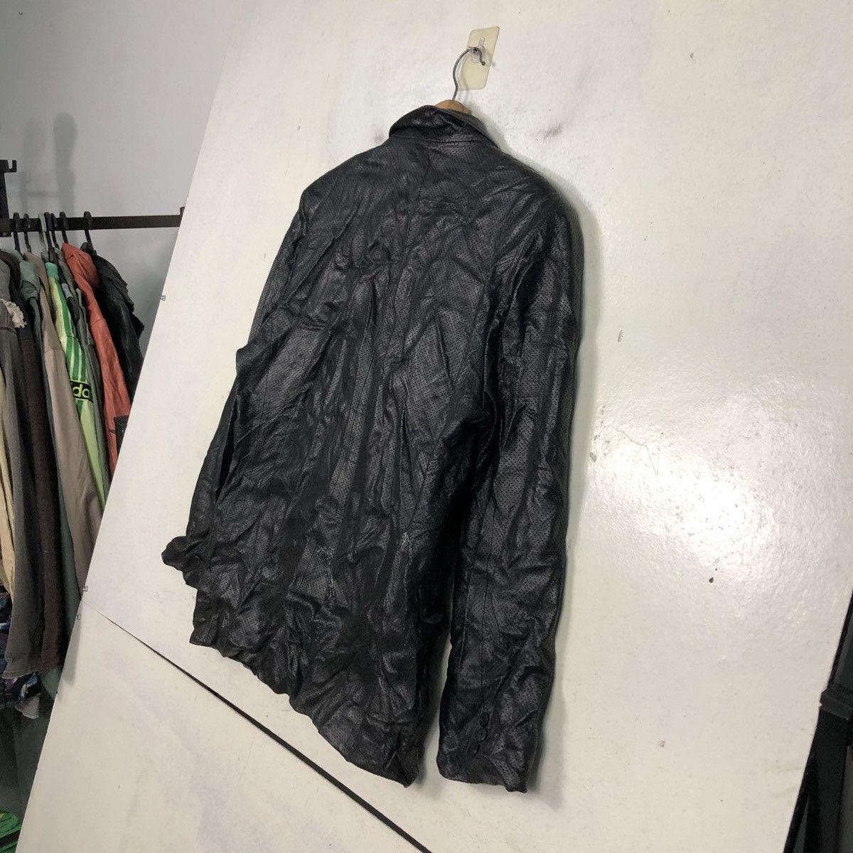 Japanese Brand Vintage Leather Jacket Ferrara Italy Issey Miyake Size US M / EU 48-50 / 2 - 12 Thumbnail