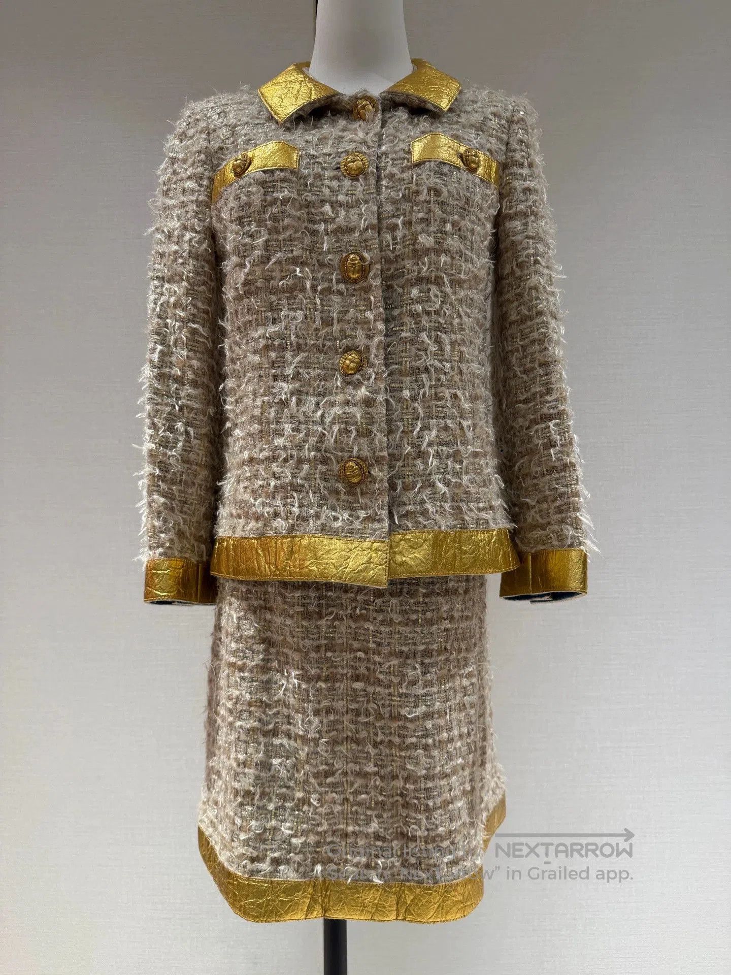 Chanel Chanel 19A Egyptian Pineapple Gold Coat. Size US M / EU 48-50 / 2 - 1 Thumbnail