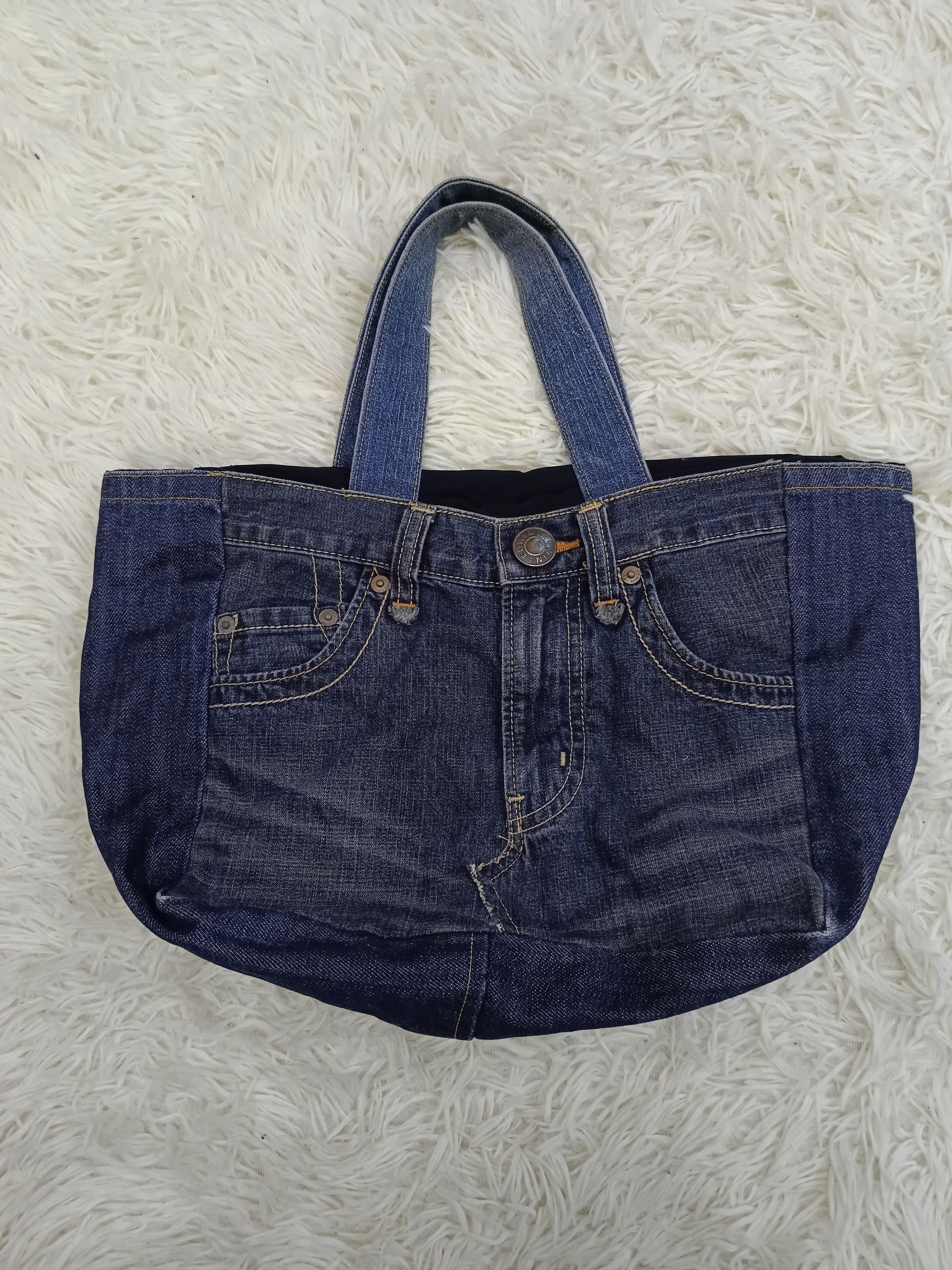 Edwin × Handmade × Vintage DISTRESSED VINTAGE 90s EDWIN HANDMADE TOTE Size ONE SIZE - 1 Thumbnail