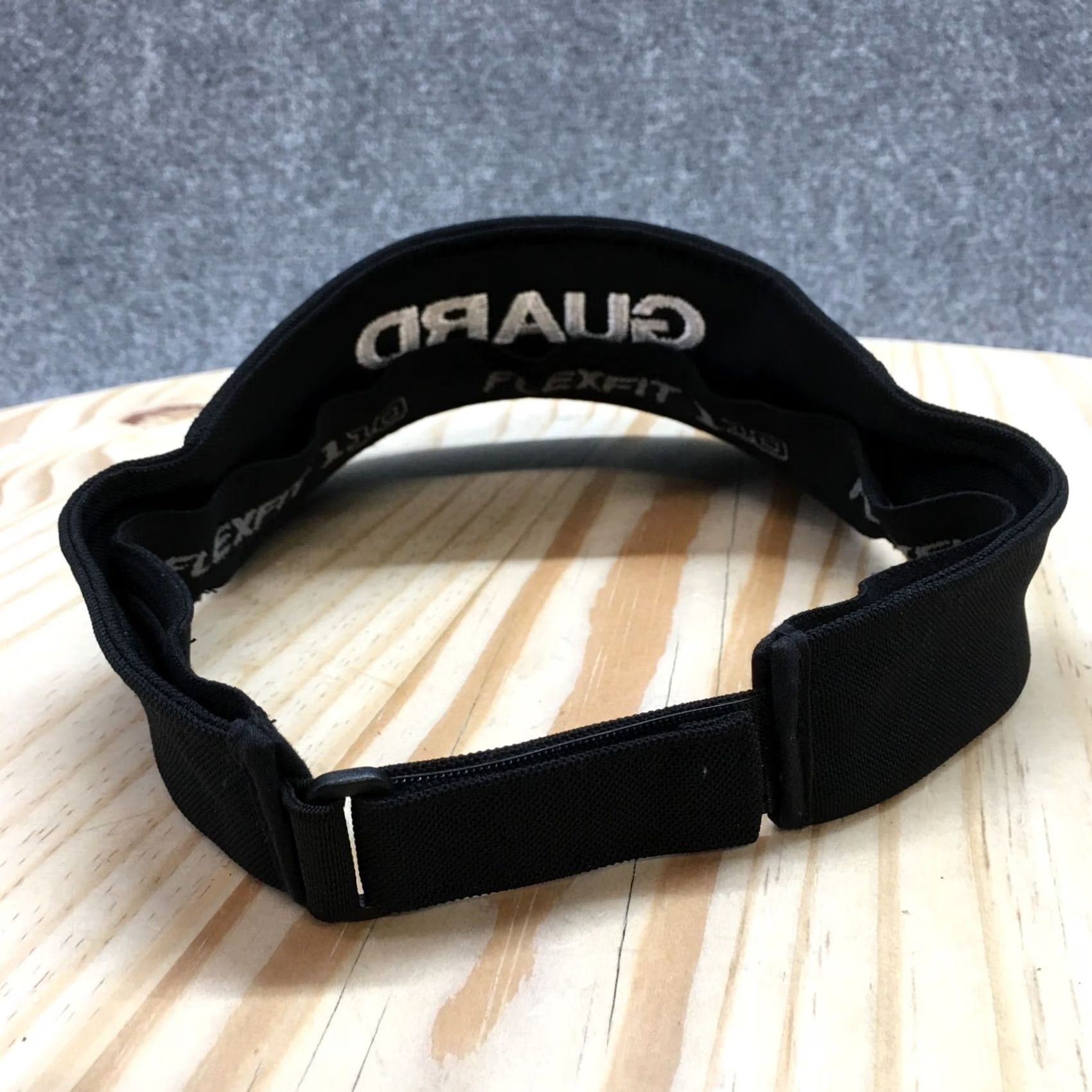 Vintage Guard Yupoong Visor Hat Men Black OS Adjustable Curved Brim Embroidered Logo Size ONE SIZE - 7 Thumbnail