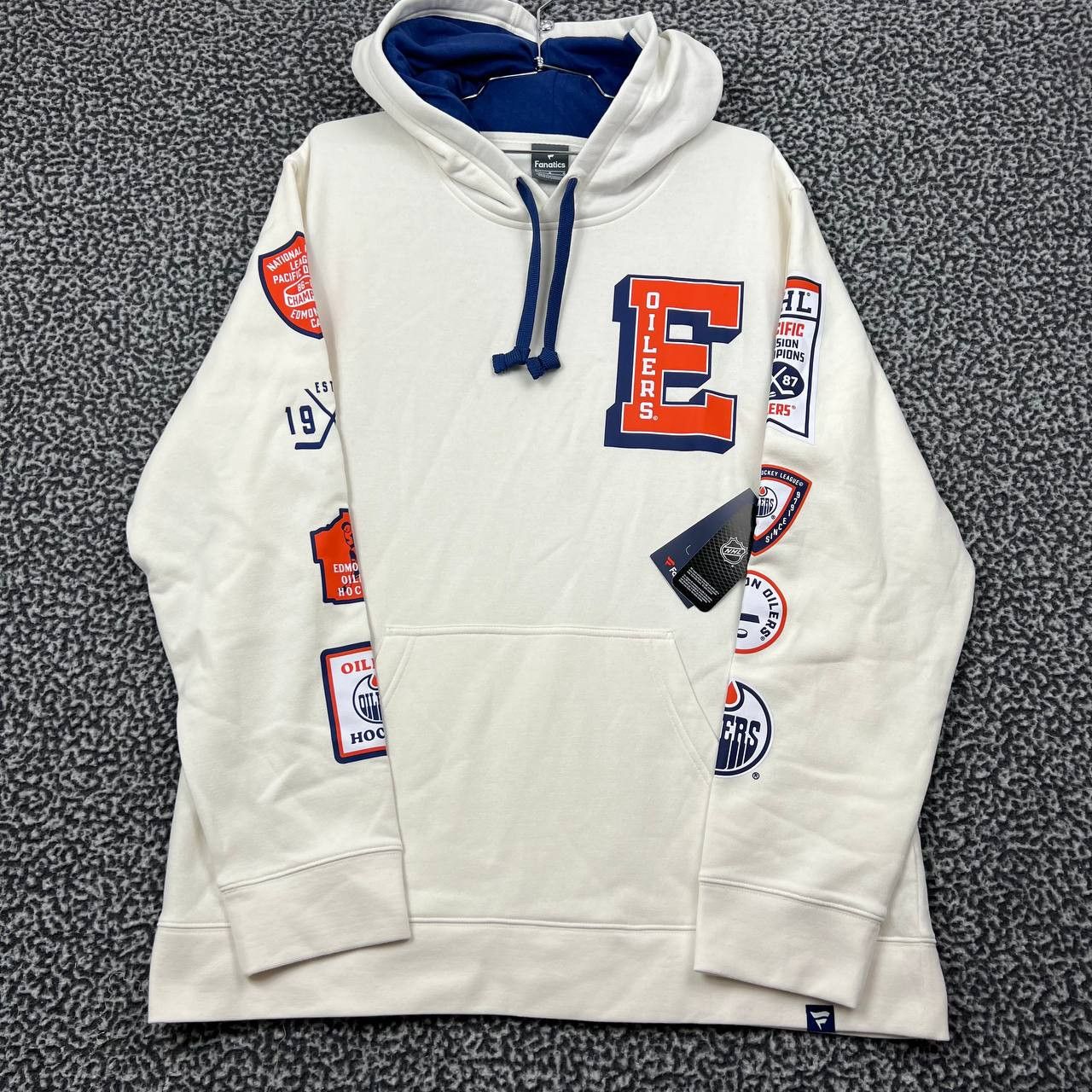 NHL Edmonton Oilers Hoodie Jacket Men Large Fanatics Sweatshirt | Grailed