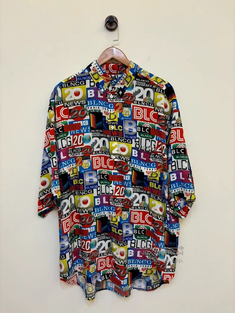 Balenciaga Balenciaga size 39 News Channel Shirt Size US M / EU 48-50 / 2 - 1 Thumbnail
