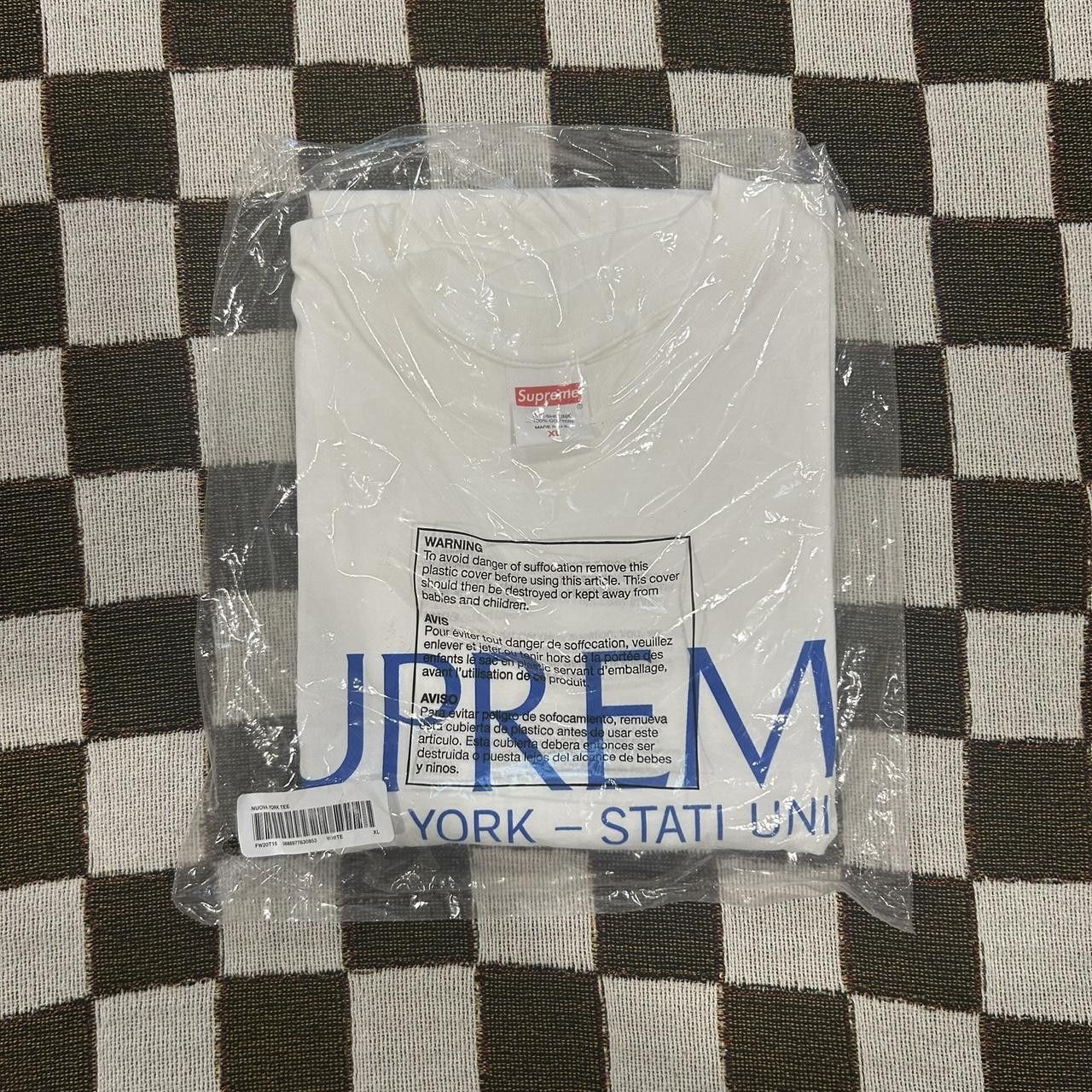 Supreme Supreme Nuova York Tee BRAND NEW SEALED White FW20 Size US XL / EU 56 / 4 - 2 Thumbnail