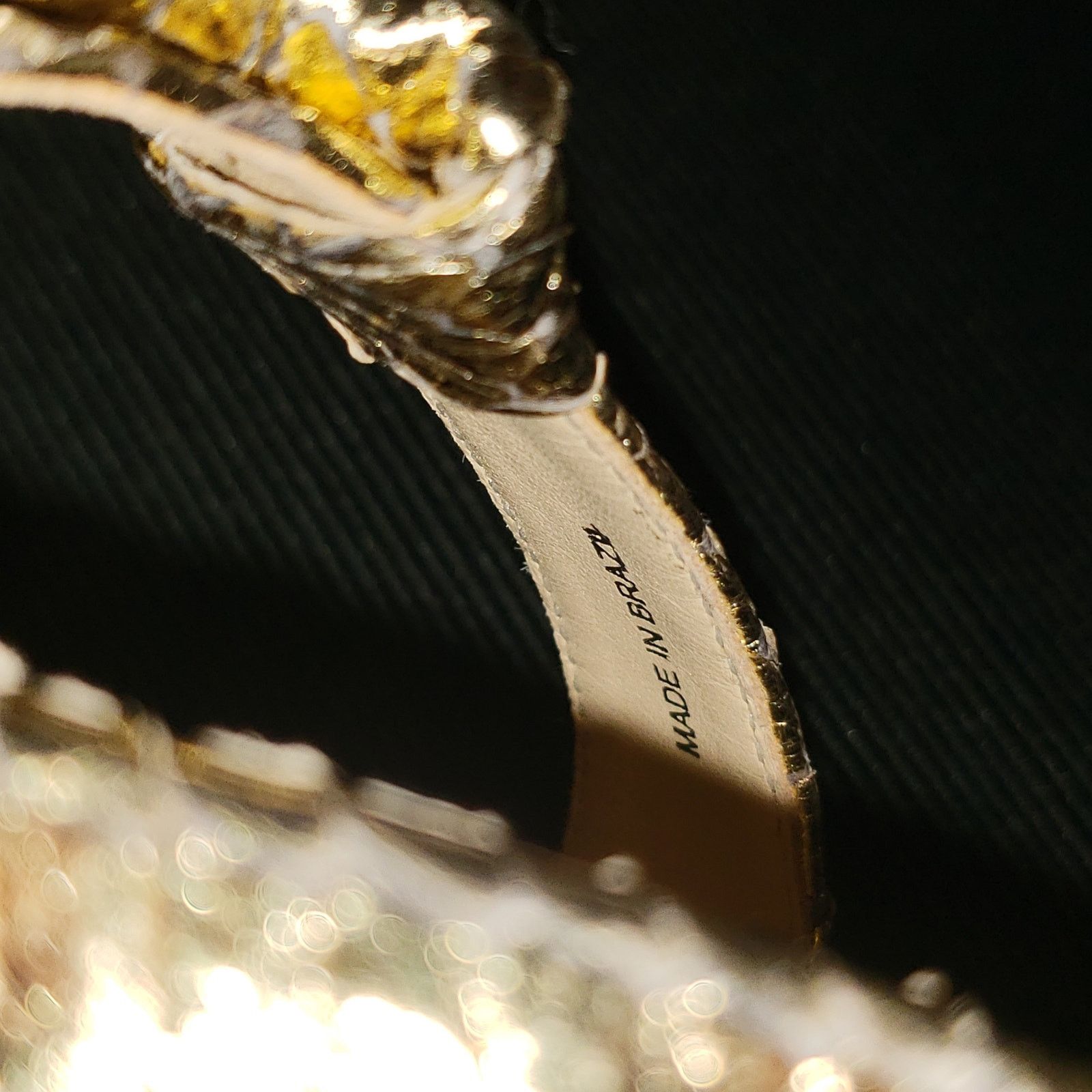 Alexandre Birman $795 List Alexandre Birman Gold toned python spike heels Size US 7.5 / IT 37.5 - 9 Thumbnail
