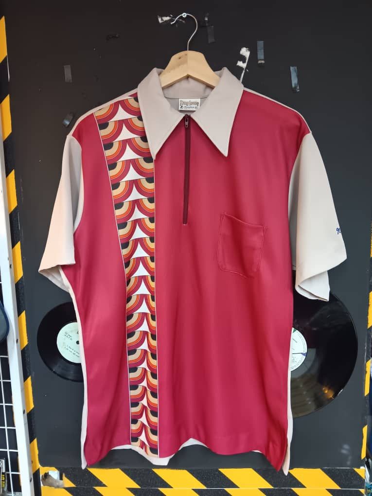 Other VINTAGE 70S KING LOUIE BOWLING POLO SHIRT ROCKABILLY Size US L / EU 52-54 / 3 - 1 Thumbnail