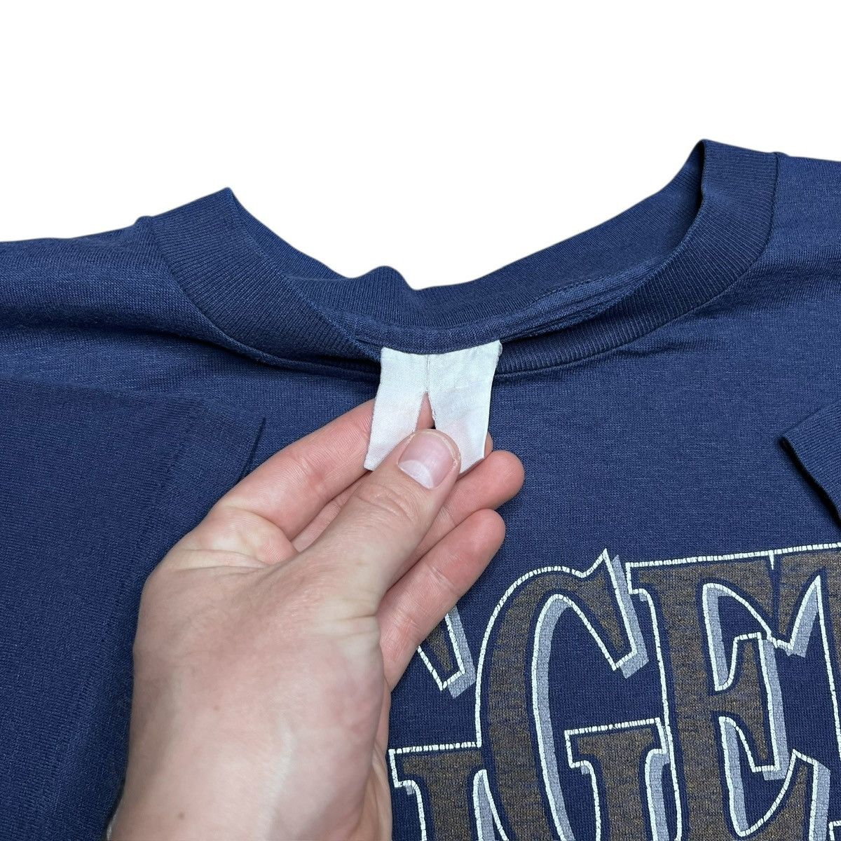 NBA Vintage 1993 NBA Denver Nuggets Spell Out 3D Graphic T-Shirt Size US XXL / EU 58 / 5 - 3 Thumbnail