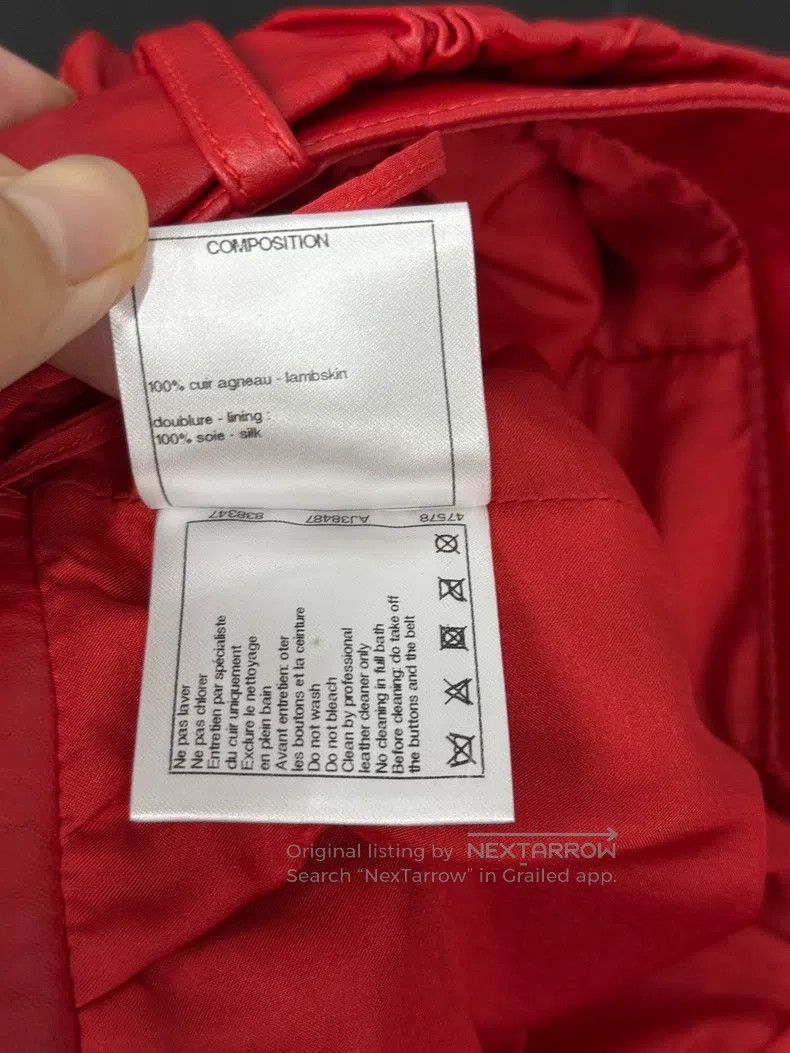 Chanel Chanel Red sheepskin shorts Size 24" / US 00 / IT 34 - 7 Thumbnail