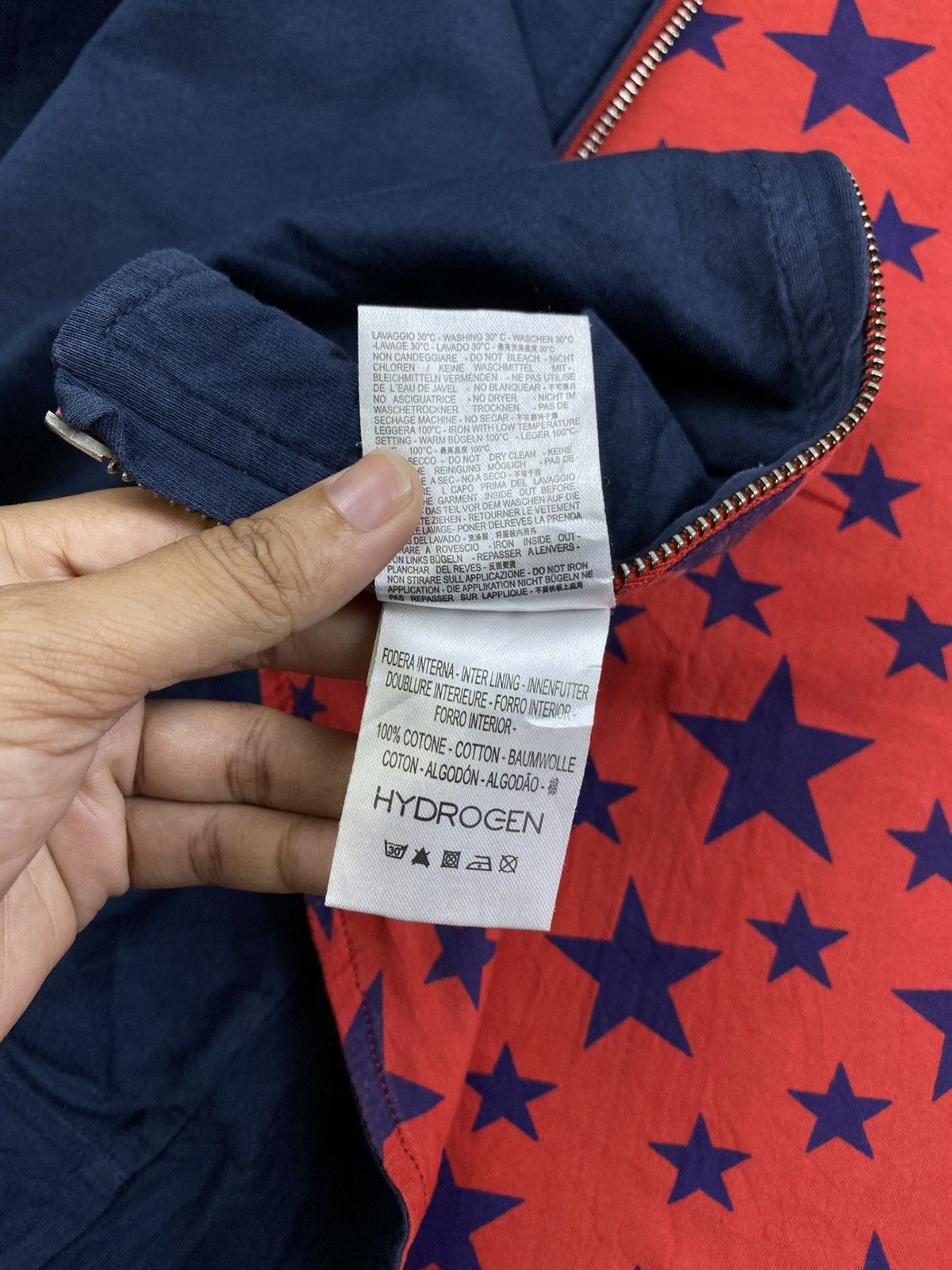 HYDROGEN Vintage Hydrogen Flag Embroidered Zipper Jacket Size US M / EU 48-50 / 2 - 9 Thumbnail