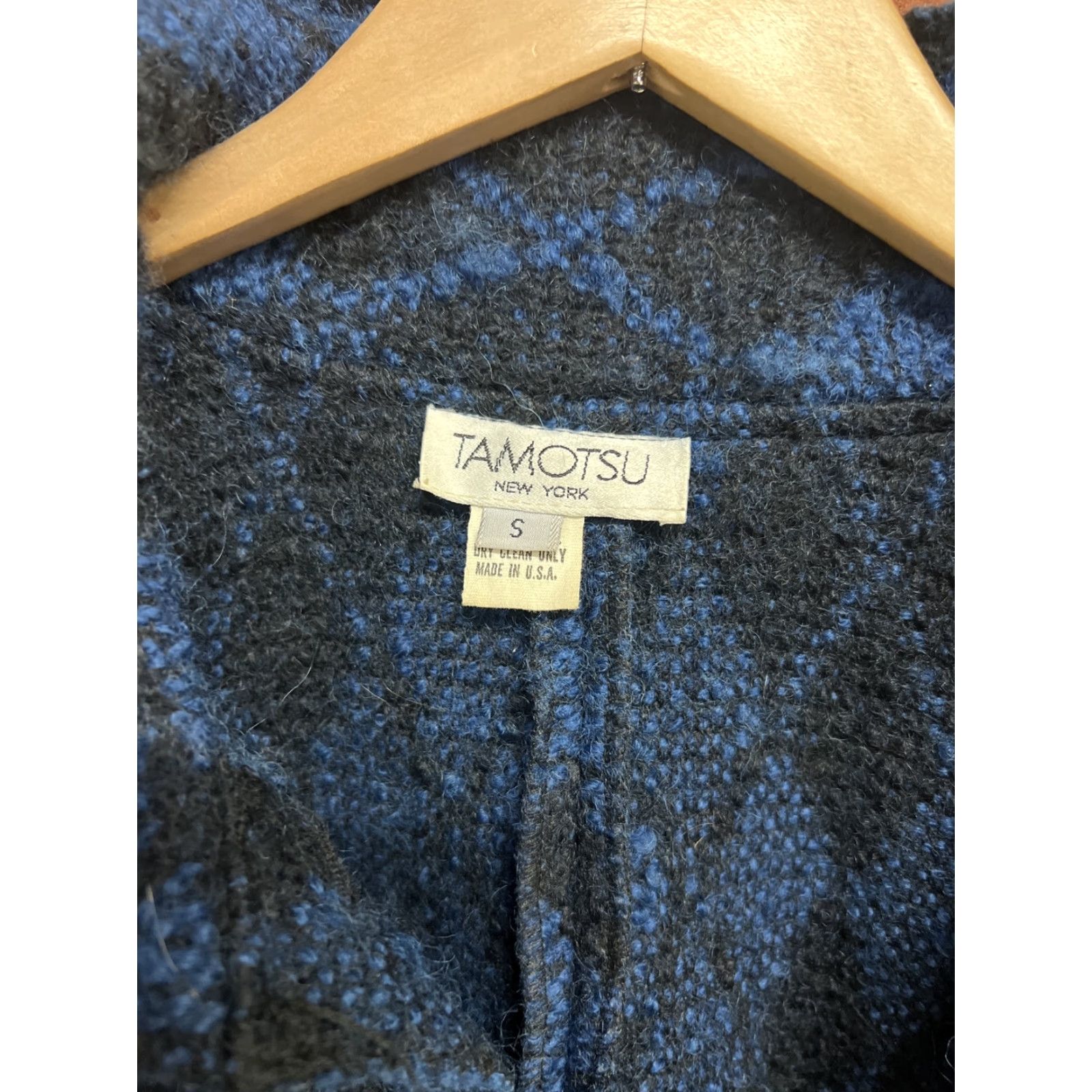 Vintage VINTAGE Tamotsu Jacket Coat Womens Blue Mohair Wool Small Size S / US 4 / IT 40 - 2 Thumbnail
