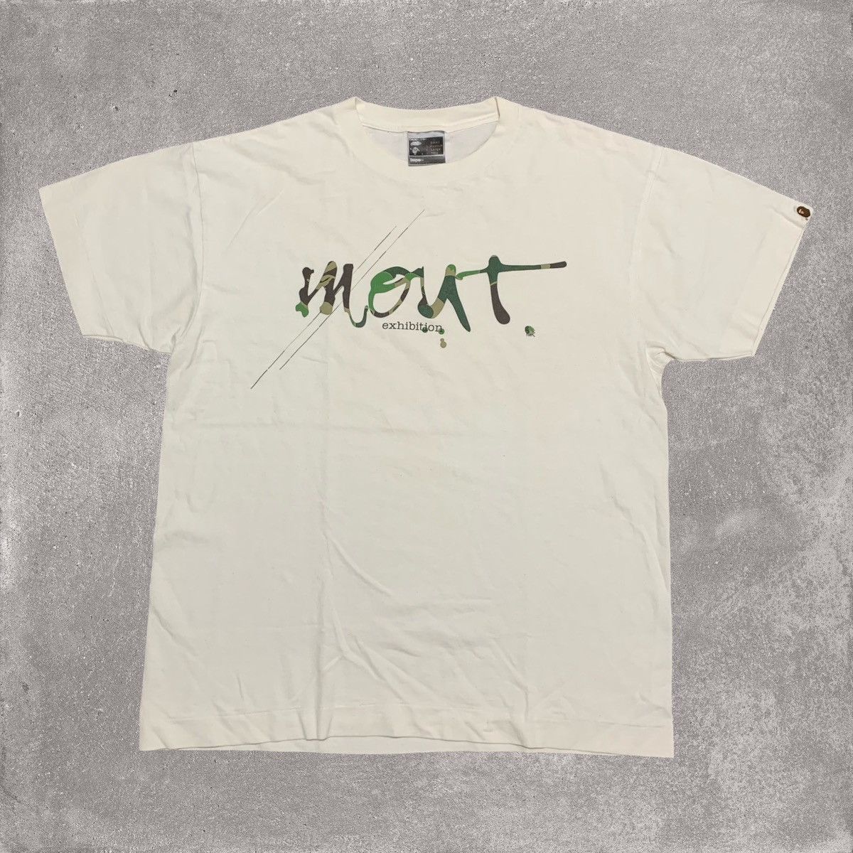 Bape Bape Large Mout Exhibition White Tee A Bathing Ape Vintage Size US L / EU 52-54 / 3 - 1 Thumbnail