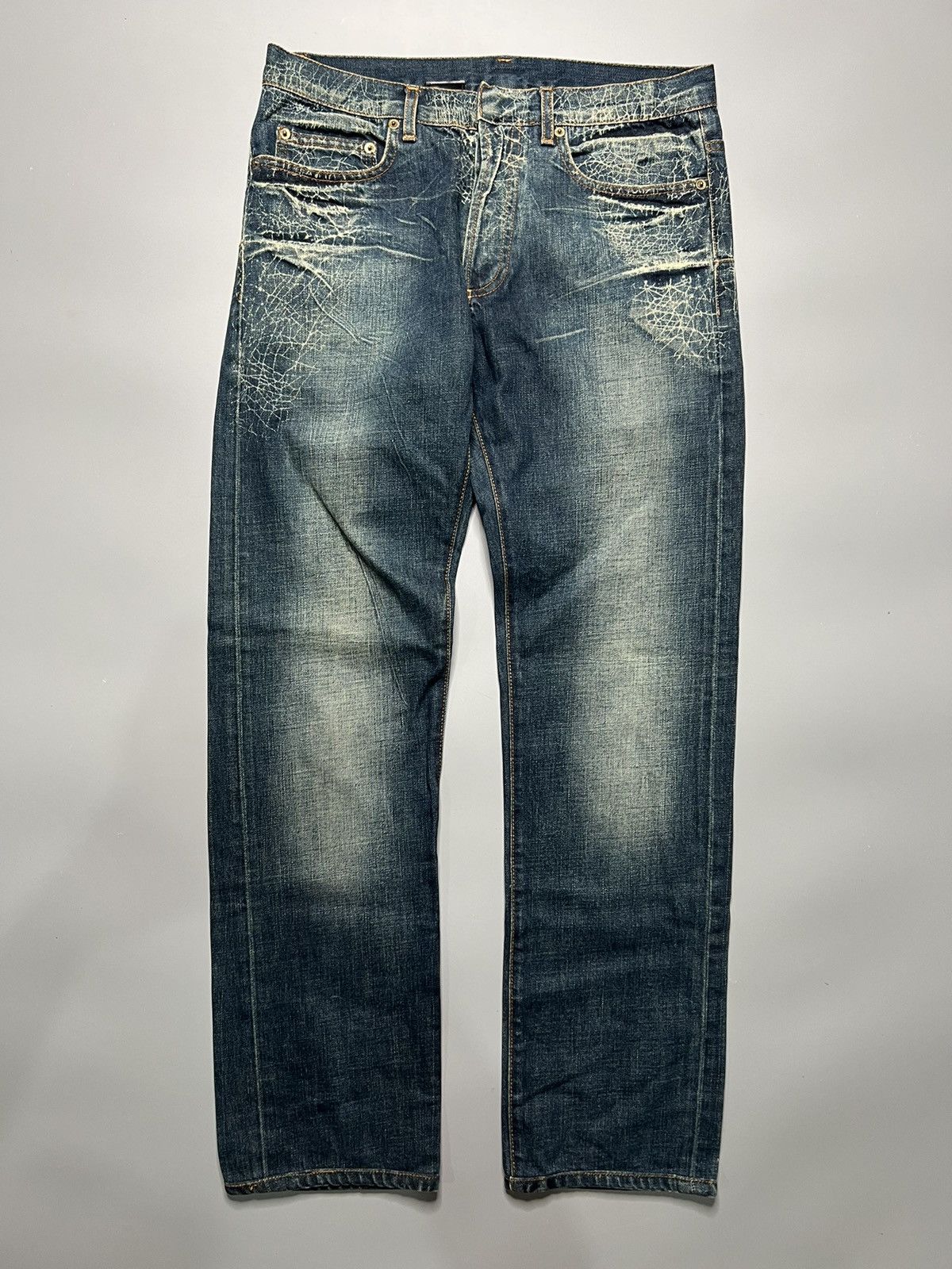 Dior Dior Hedi Slimane S/S 07 Spiderweb Jeans | Grailed