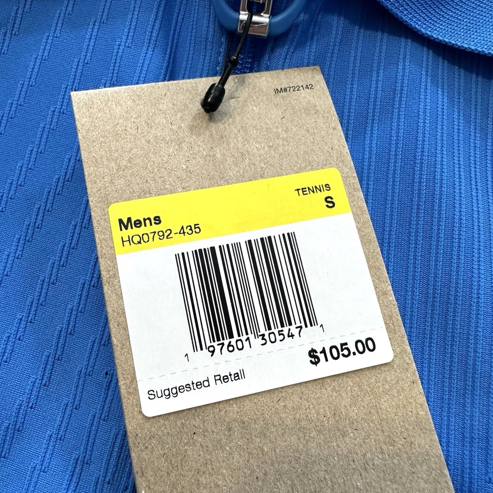 Nike Nike Dri-FIT Polo Shirt Mens S Blue 1/4 Zip Slim Fit Court Tennis Size US S / EU 44-46 / 1 - 3 Thumbnail
