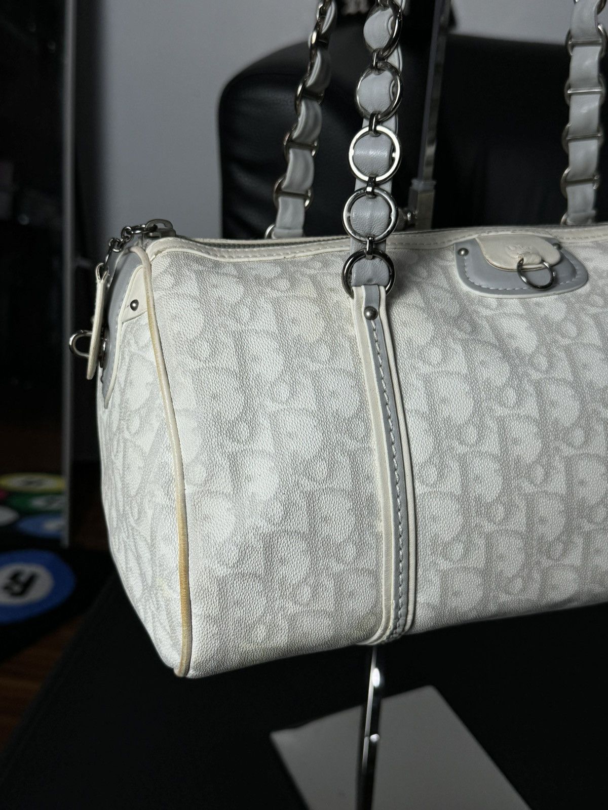Dior Vintage Dior Romantique Boston Bag Size ONE SIZE - 4 Thumbnail