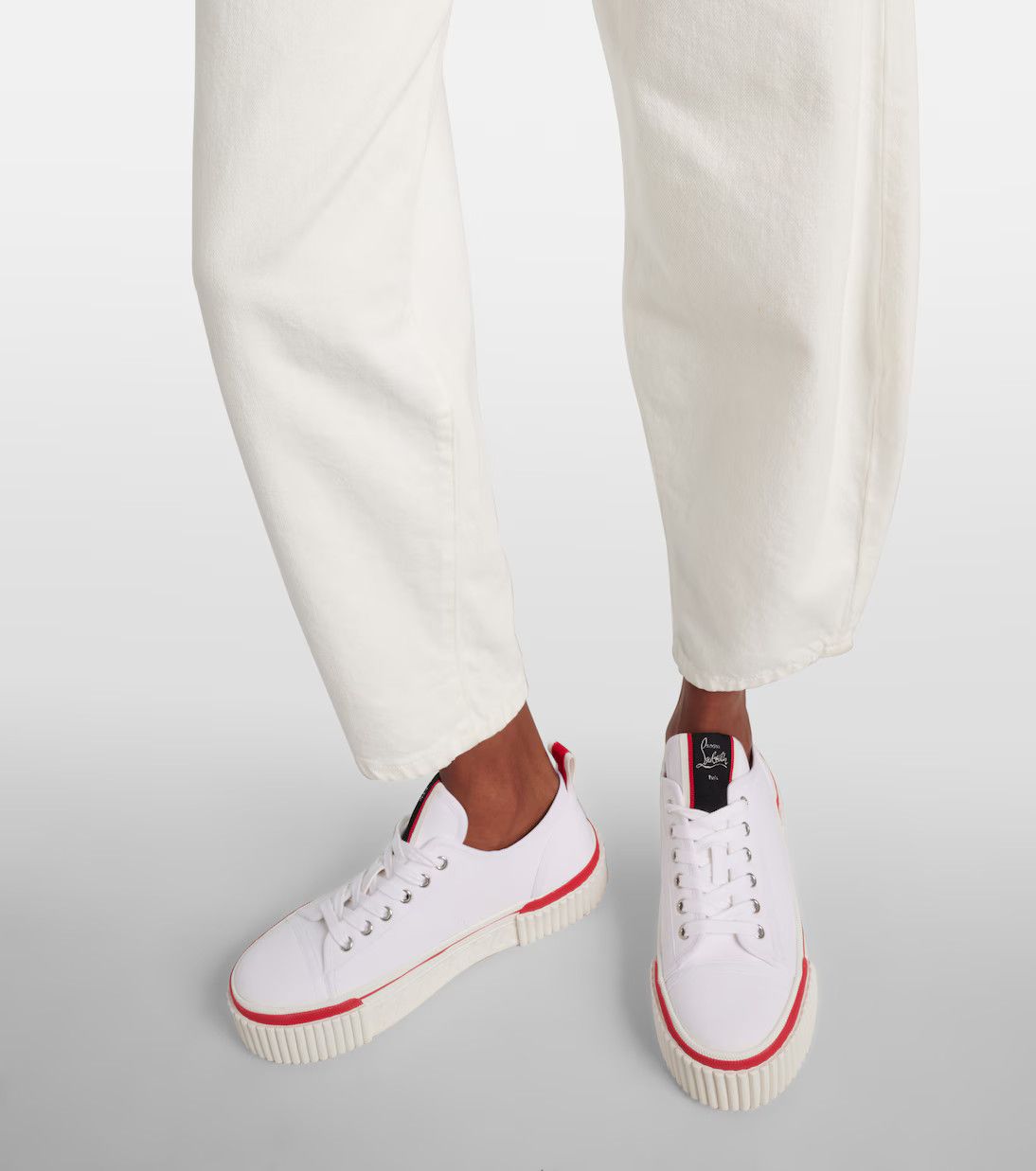 Christian Louboutin o1bcso1str0825 Super Pedro 40 Sneaker in White Size US 10 / IT 40 - 5 Thumbnail