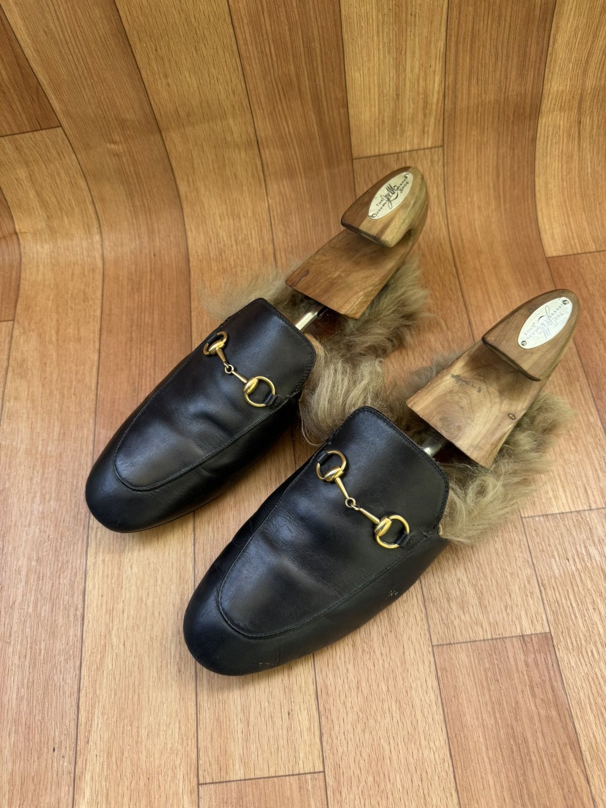 Gucci Gucci Princetown Fur mules Size US 7 / EU 40 - 3 Thumbnail