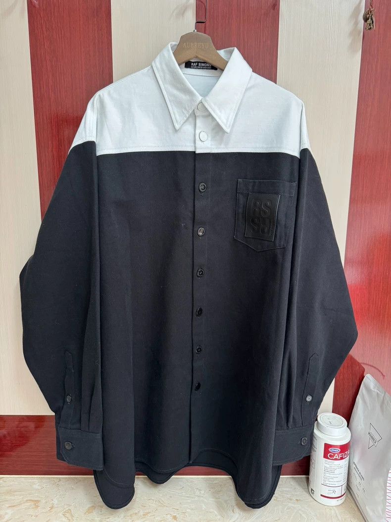 Raf Simons Raf Simons Black and White Denim Jacket Size US M / EU 48-50 / 2 - 1 Thumbnail