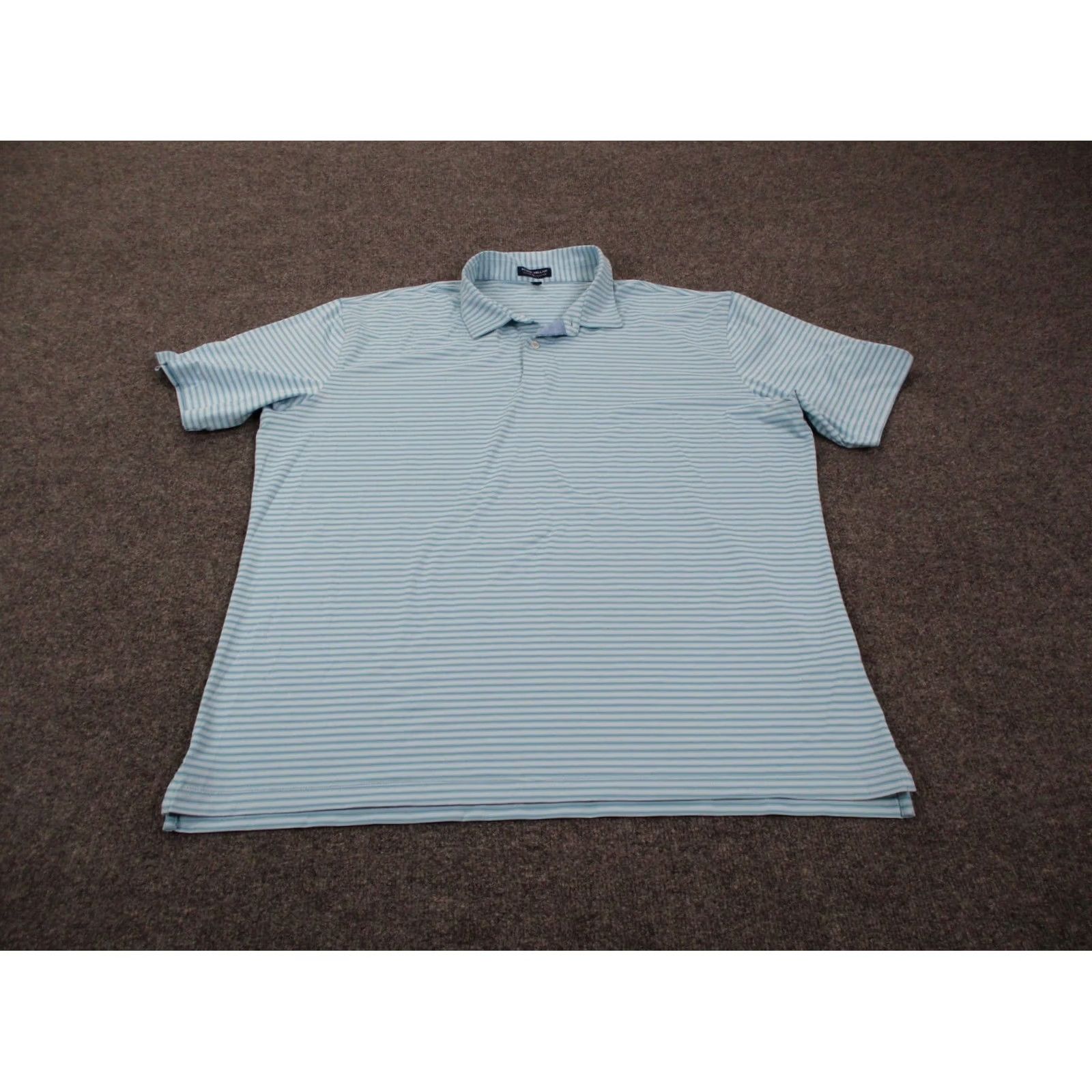 Peter Millar Peter Millar Shirt Mens 2XL Striped Active Polo Crown Crafted Grove Performance Size US XXL / EU 58 / 5 - 2 Thumbnail