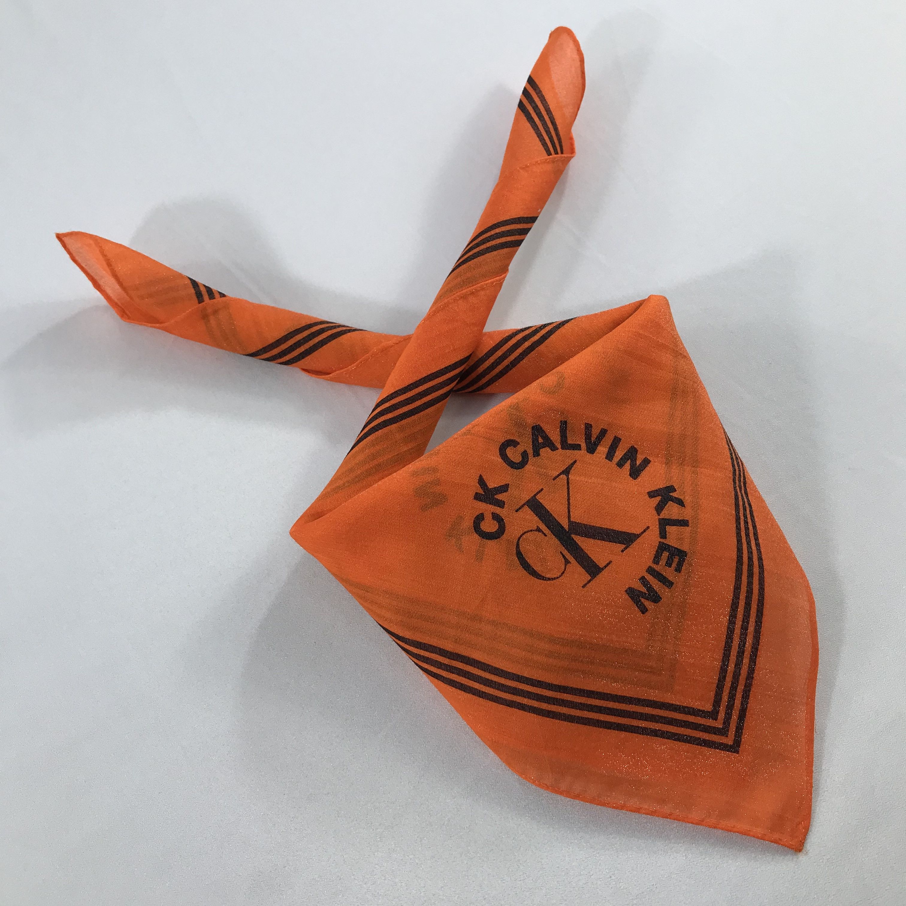 Calvin Klein × Vintage Calvin Klein Bandana / Handkerchief / Neckerchief - S2112 Size ONE SIZE - 4 Thumbnail