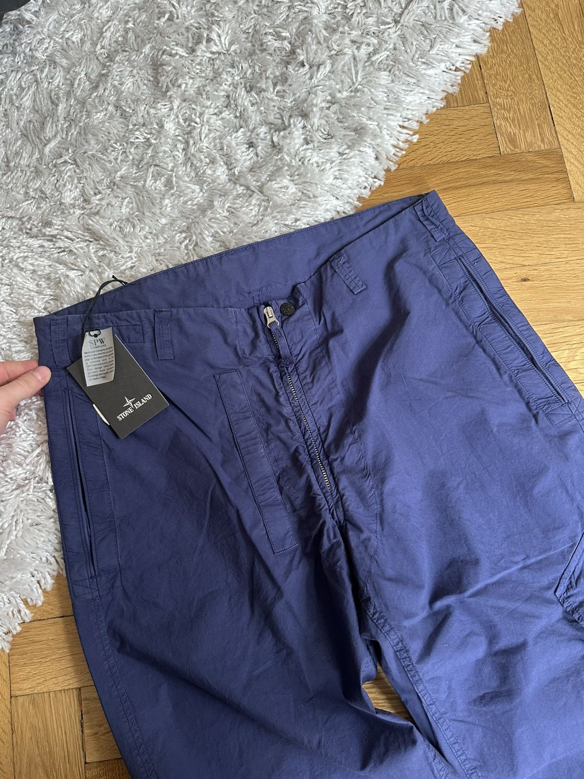 Stone Island Stone Island Vintage Rare 00s Archive Purple Cargo Pants Size US 32 / EU 48 - 3 Thumbnail