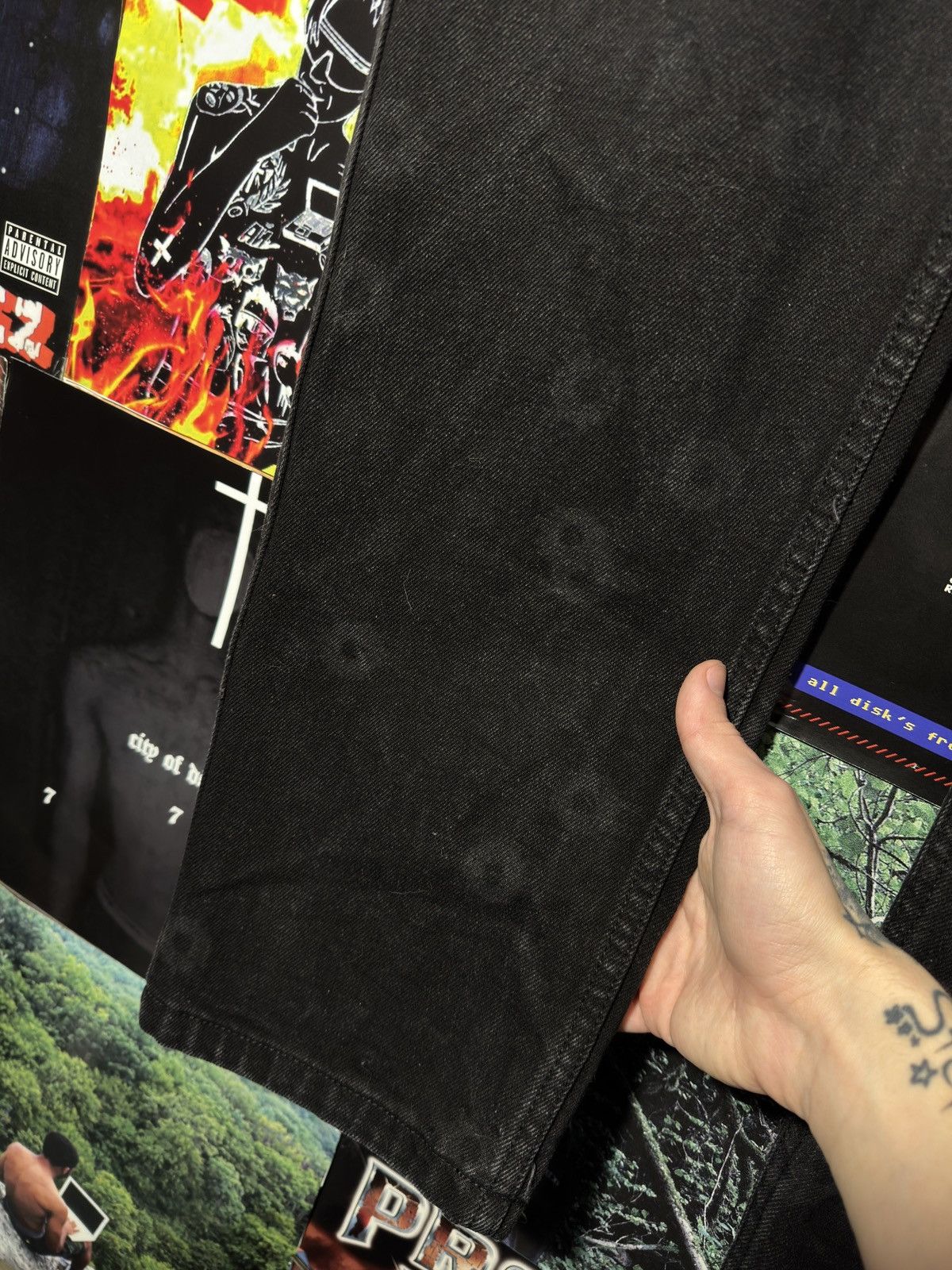 Fuck The Population FTP Bullet Hole Jeans Size US 32 / EU 48 - 3 Thumbnail