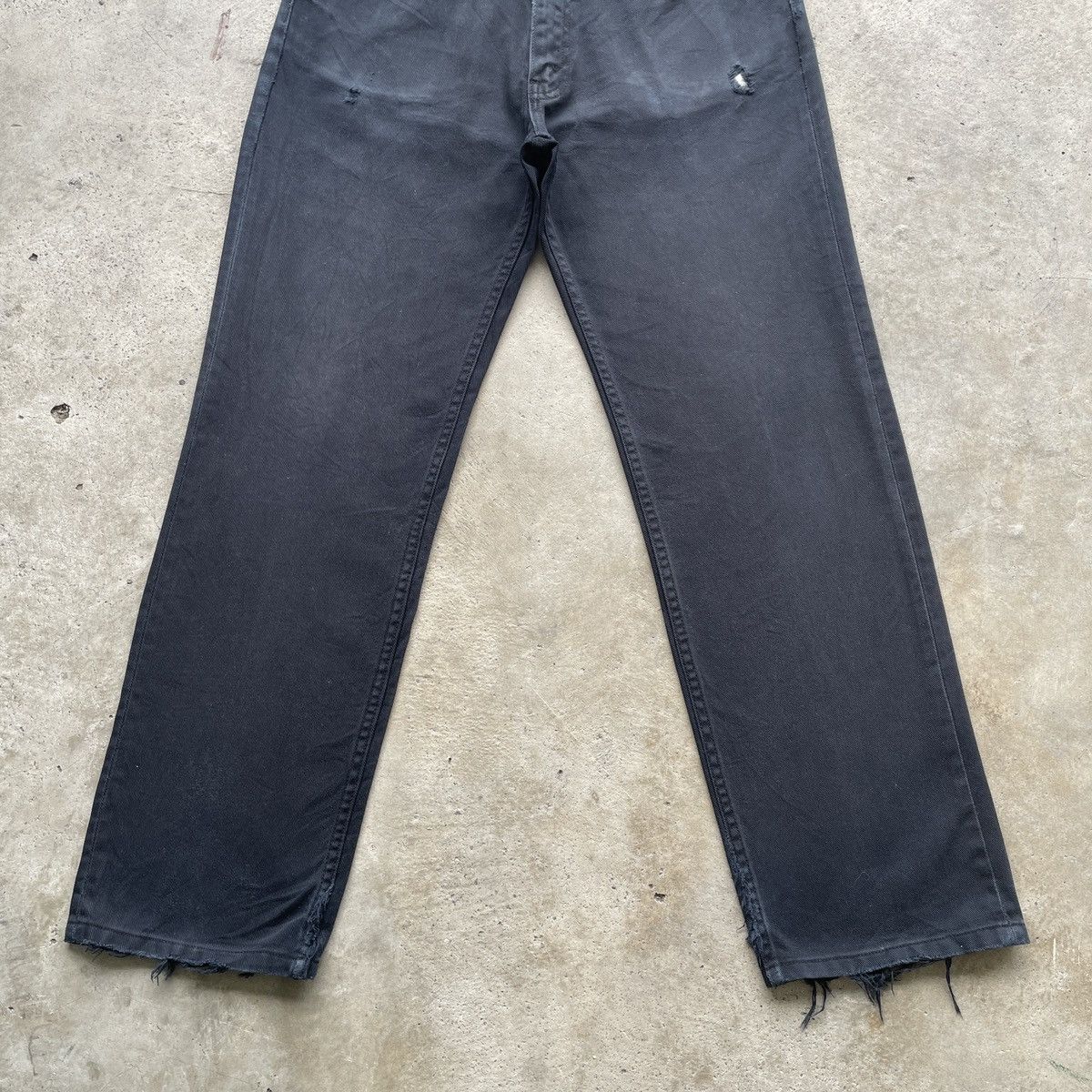 Levi's Vintage Levi’s 502 Black Jeans Faded Pants Denim Distressed Size US 32 / EU 48 - 4 Thumbnail