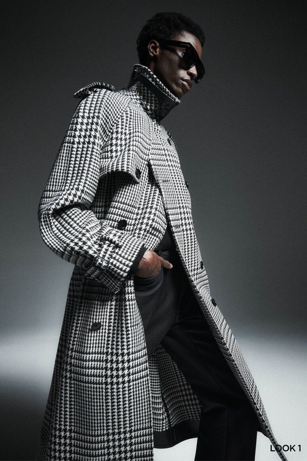 $9450K VALUE Tom Ford Price Of Wales Trench Jacket