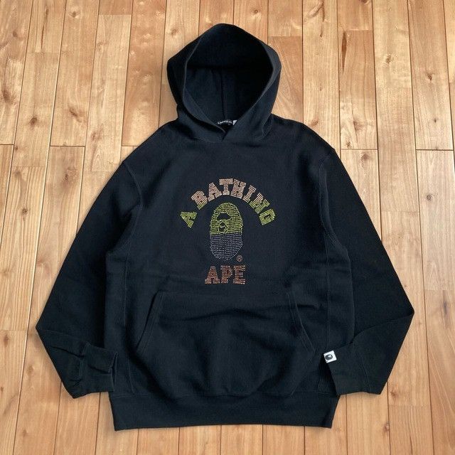 Bape × Swarovski BAPE Swarovski gradient college logo pullover hoodie NIGO Size US L / EU 52-54 / 3 - 2 Thumbnail