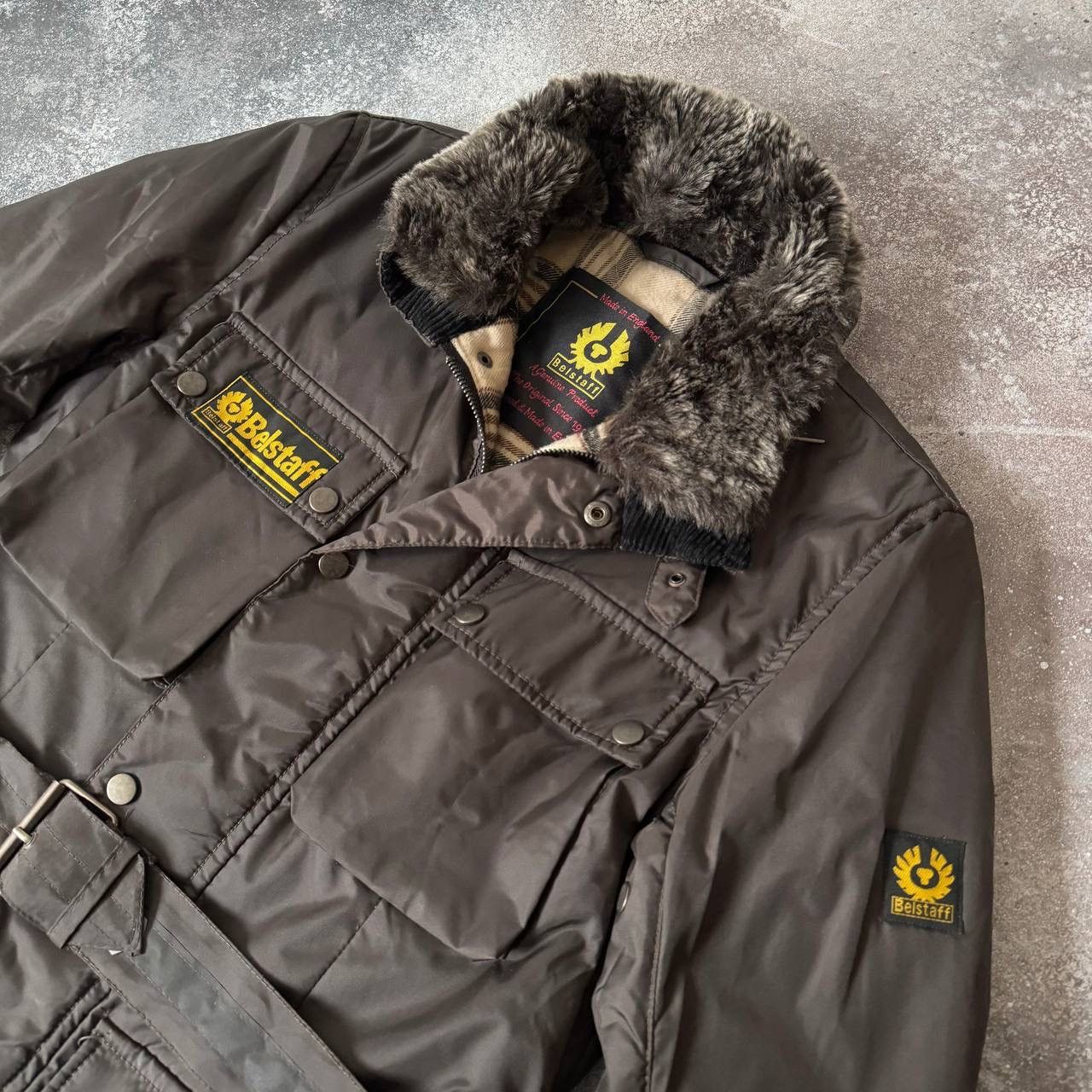 Belstaff × Vintage Belstaff Vintage Moto/Biker Belted Jacket Size M / US 6-8 / IT 42-44 - 4 Thumbnail