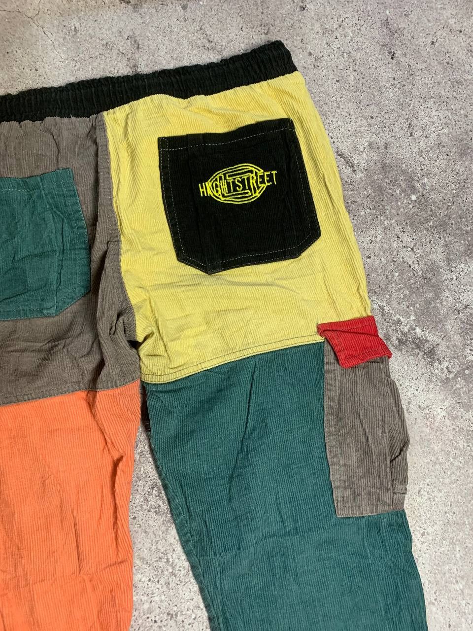 Shein Vintage Y2K Courdoroy Cargo Pants Stussy style Patchwork Size US 32 / EU 48 - 5 Thumbnail