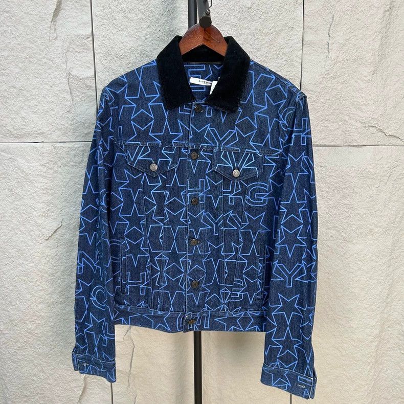 Givenchy Givenchy Star Printed Denim Jacket Size US L / EU 52-54 / 3 - 1 Thumbnail