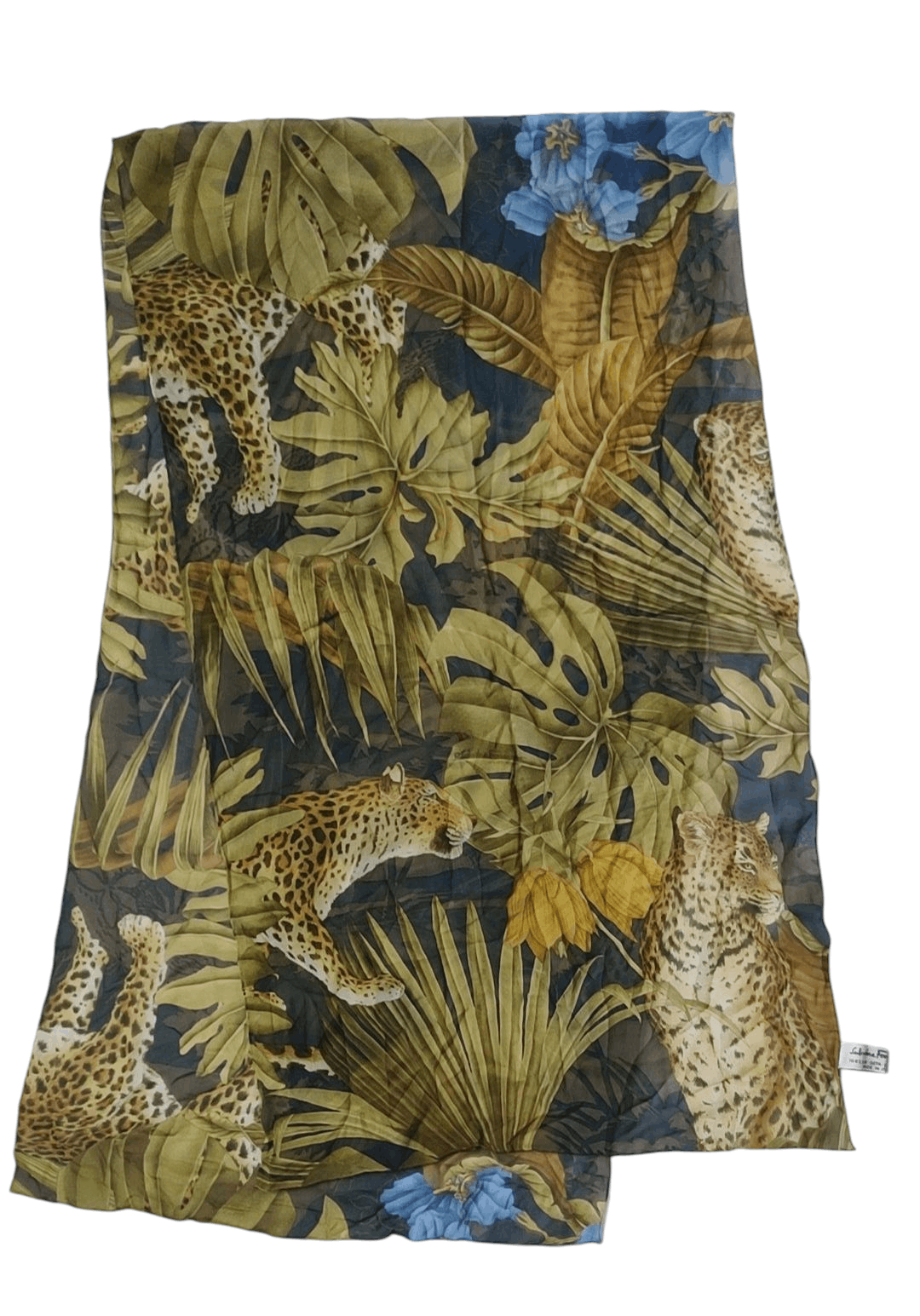 Salvatore Ferragamo Salvatore Ferragamo Leopard Silk Scarf Size ONE SIZE - 2 Thumbnail