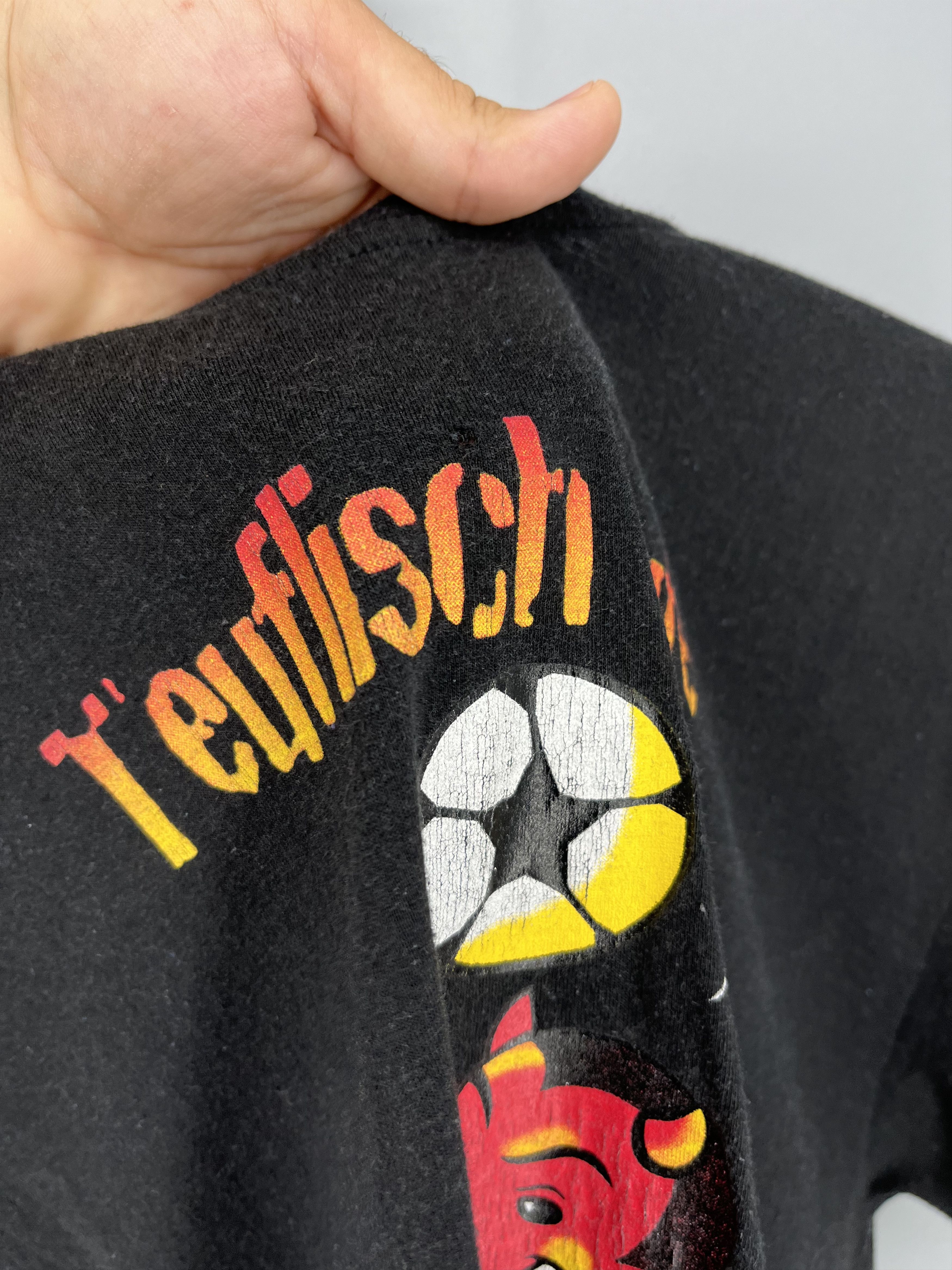 Vintage Vintage Y2K ADULT "teuflisch guter fummler" Art tee Size US M / EU 48-50 / 2 - 7 Thumbnail