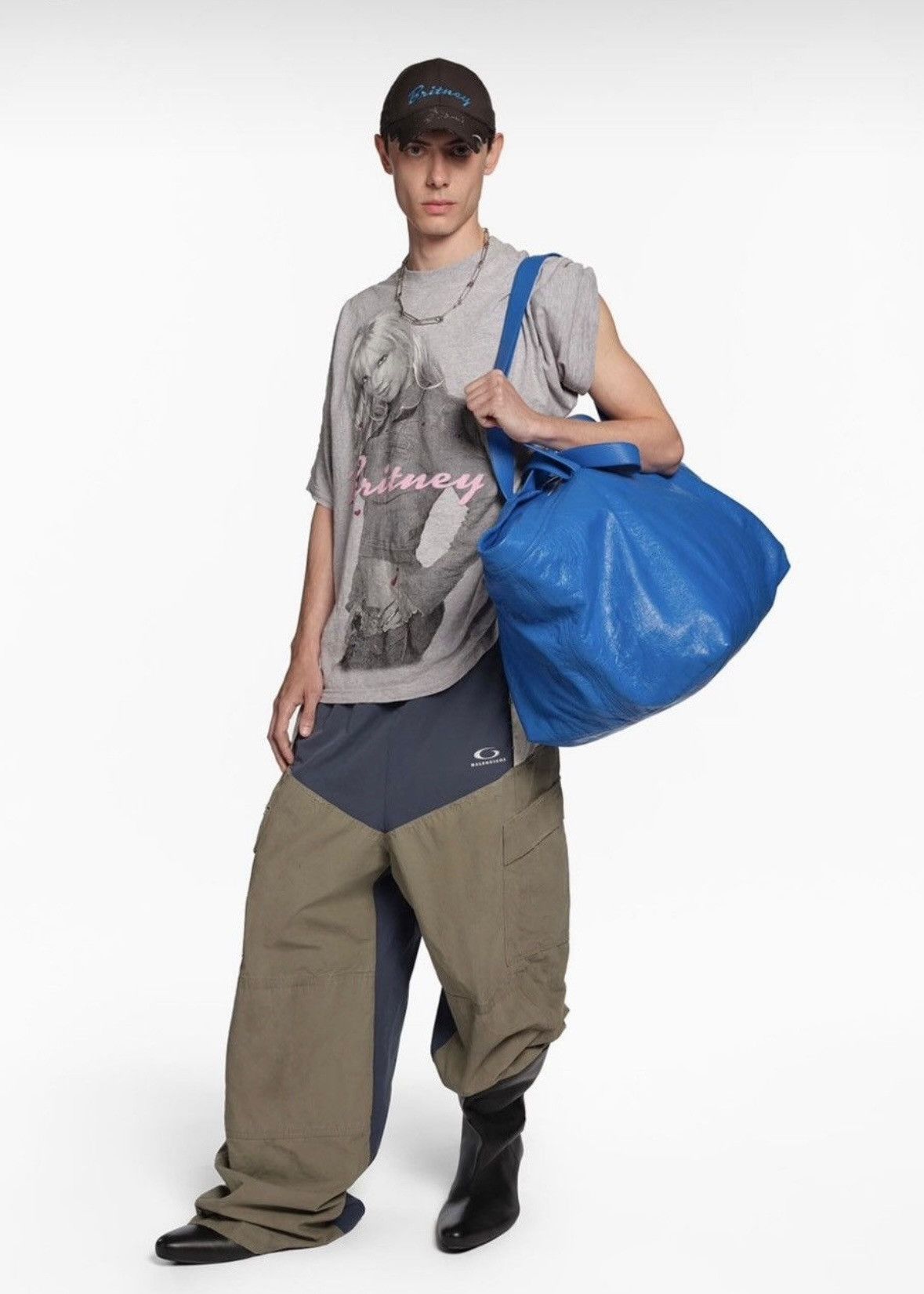 Balenciaga BALENCIAGA 17SS Lamb Leather IKEA Inspired 2way Tote Bag Size ONE SIZE - 3 Thumbnail