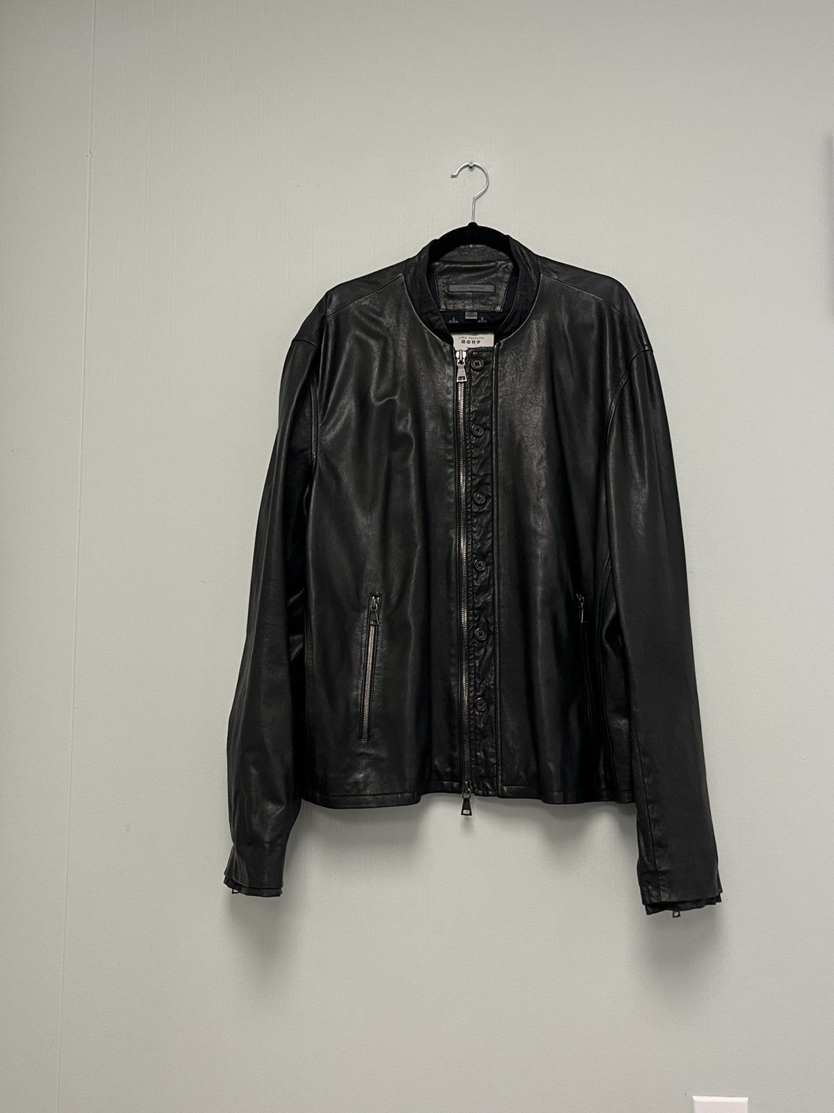 John Varvatos Limited edition leather biker jacket. Size 58x USA 48 XXL Size US XXL / EU 58 / 5 - 2 Thumbnail