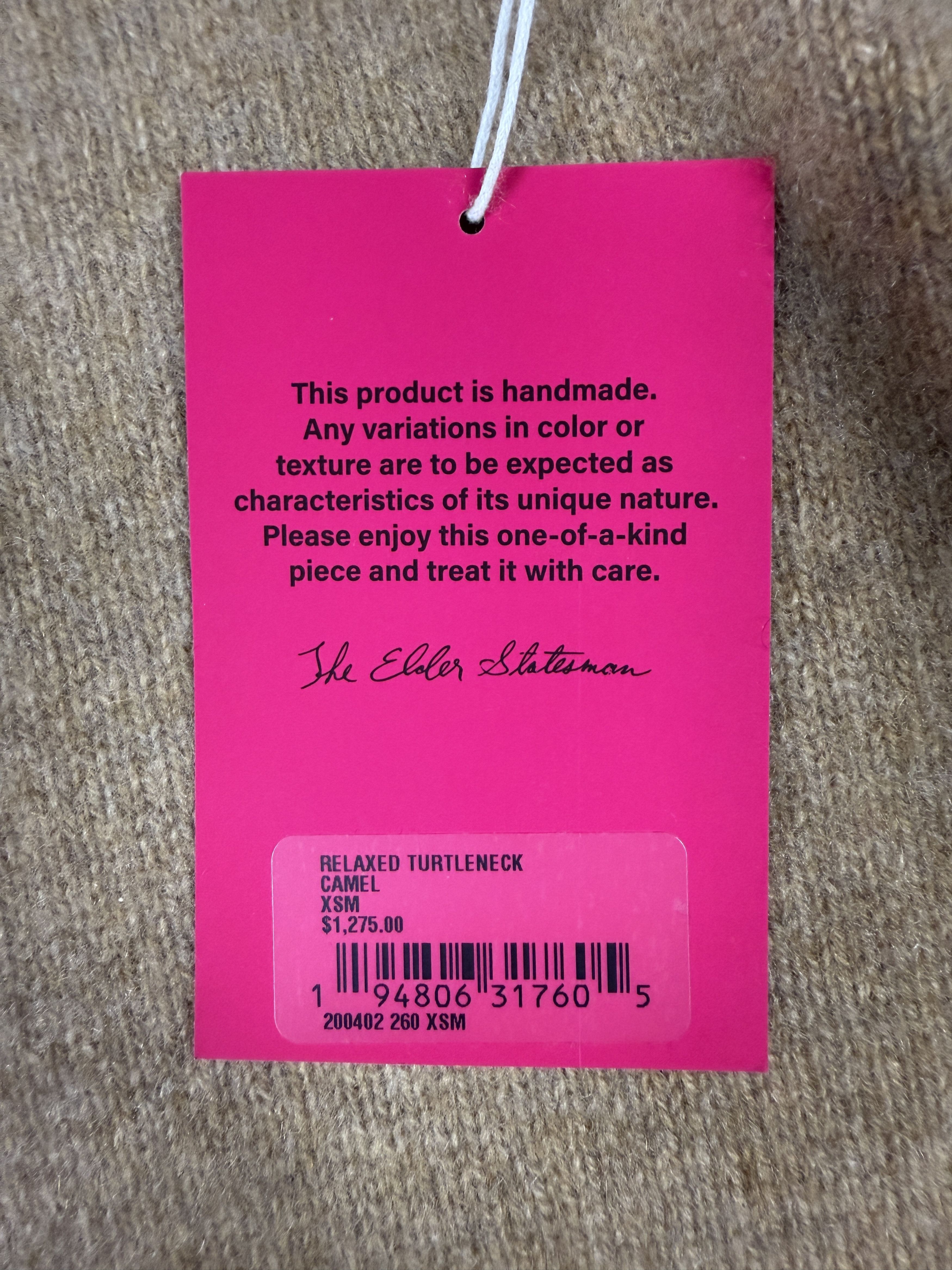 The Elder Statesman $1275 The Elder Statesman Relaxed Turtleneck Size US XS / EU 42 / 0 - 6 Thumbnail