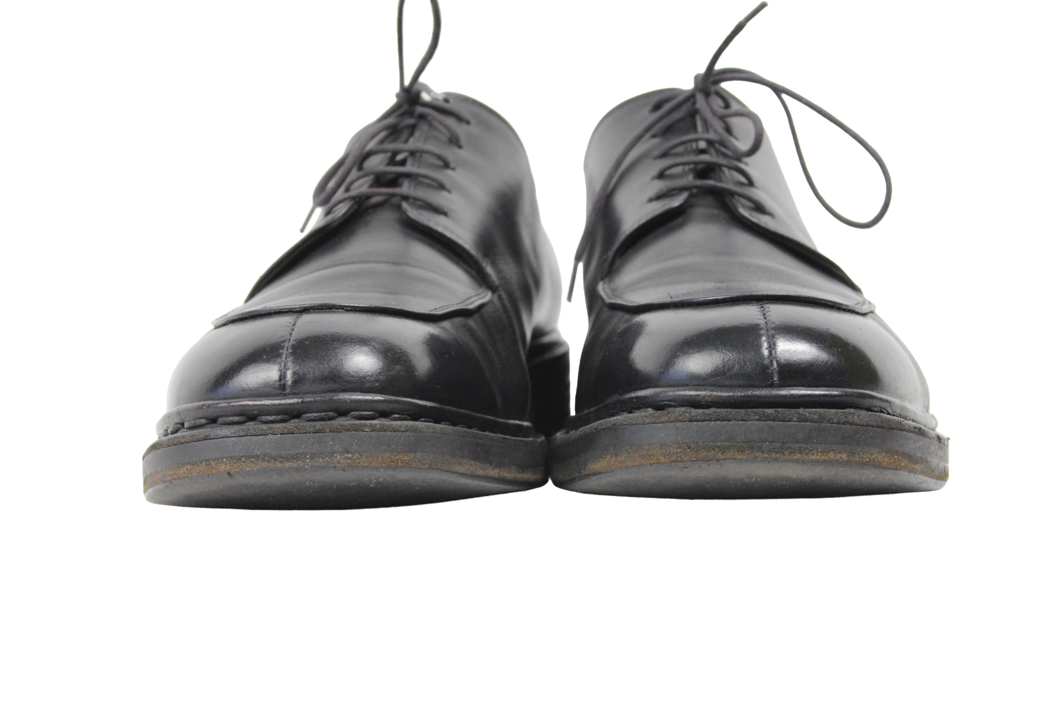 Paraboot 00S Avignon Split Toe Leather Derby Vintage France Size US 11 / EU 44 - 4 Thumbnail