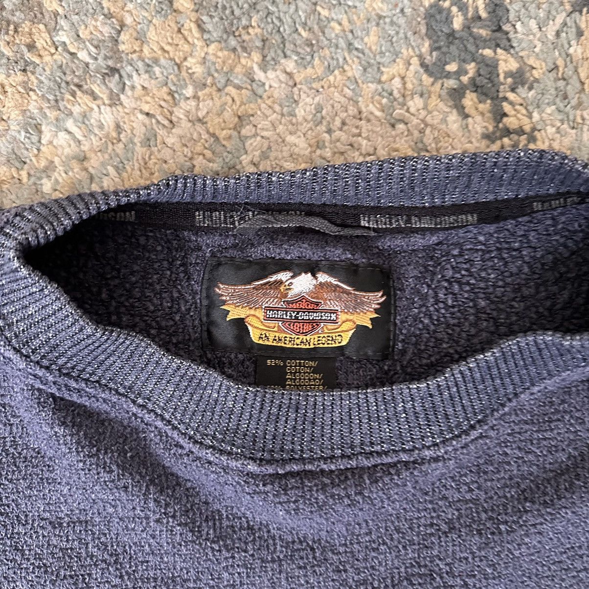 Harley Davidson Vintage Harley Davison Navy Sweater Size US XL / EU 56 / 4 - 3 Thumbnail