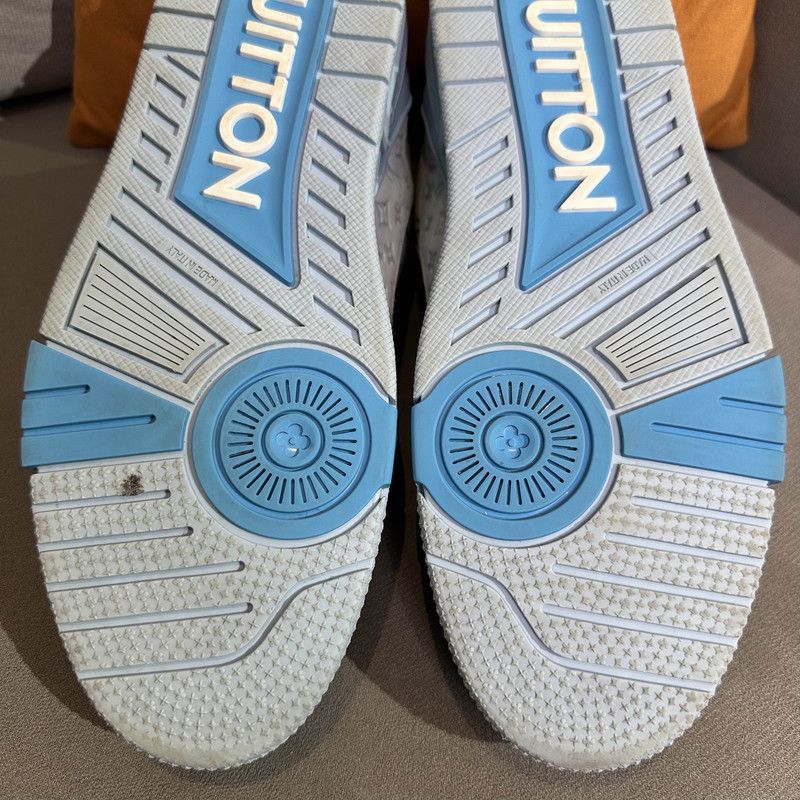 Louis Vuitton Tyler x Louis Vuitton Blue Low-Top Sneakers -2508 Size US 8.5 / EU 41-42 - 7 Thumbnail