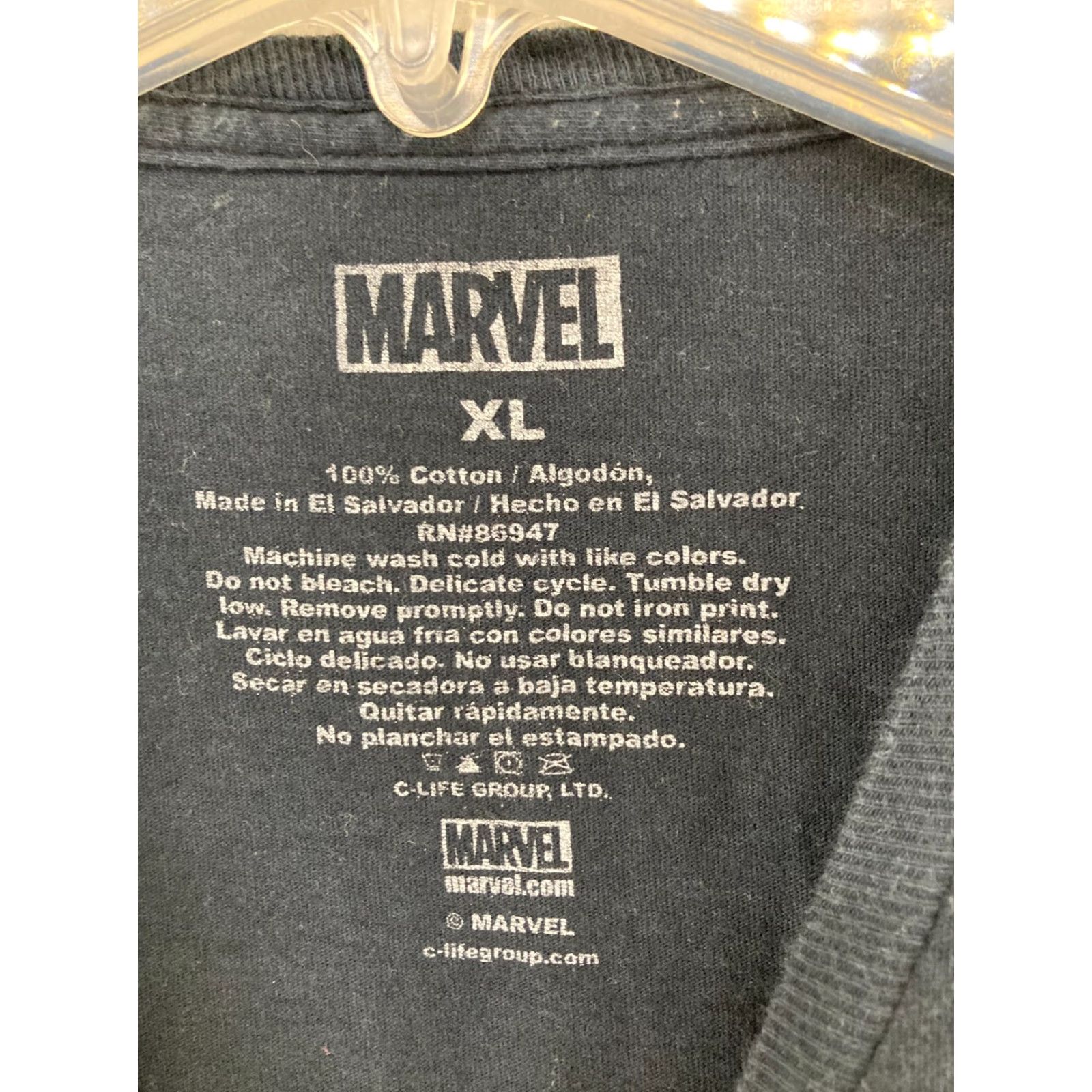 Vintage Marvel Deadpool TShirt XL Black Men Shirt Crew Neck Cotton Jersey Graphic Print XS? Size US XL / EU 56 / 4 - 5 Thumbnail