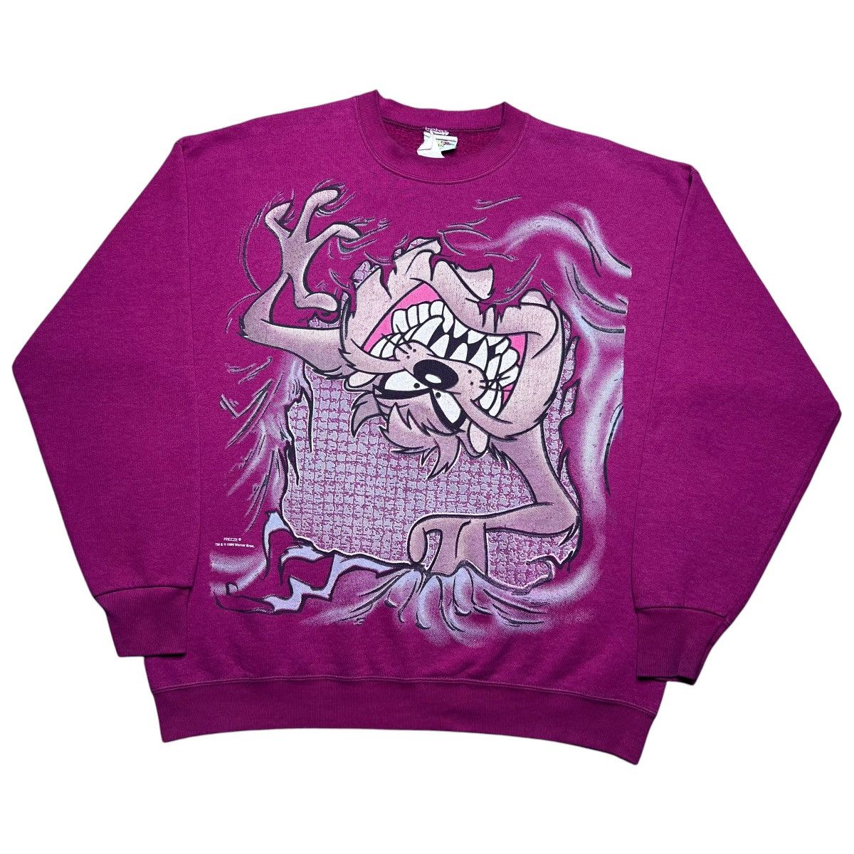 Warner Bros Vintage 1995 Taz Tasmanian Devil Looney Tunes Sweatshirt Size US XL / EU 56 / 4 - 1 Thumbnail