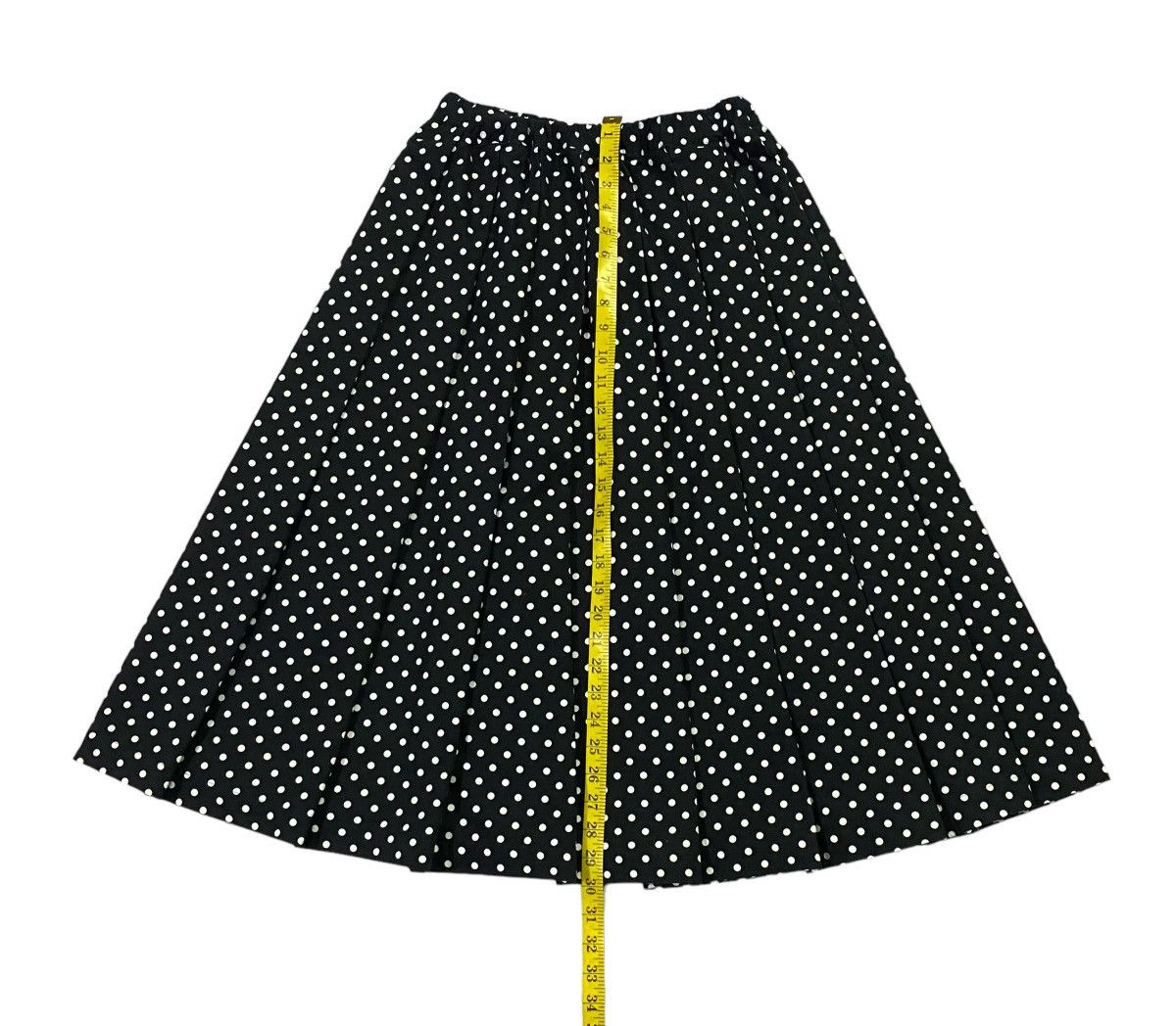 Comme des Garcons Black Black Comme Des Garçons AD2014 Polka Dot Midi Skirt Size 28" / US 6 / IT 42 - 8 Thumbnail