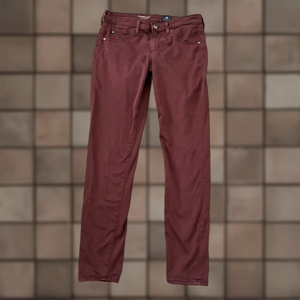 Vintage VINTAGE Adriano Goldschmied The Legging Ankle Super Skinny Women Pants 27R Maroon Size 27" / US 4 / IT 40 - 1 Thumbnail