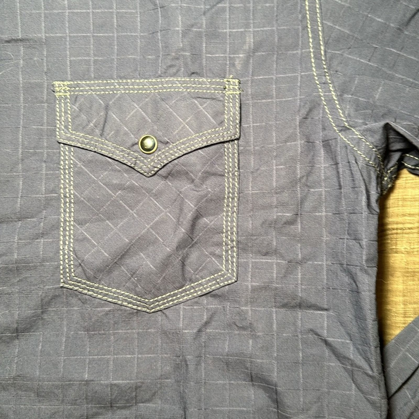 Wrangler Wrangler 20X Western Long Sleeve Pearl Snap Button - Large Size US L / EU 52-54 / 3 - 6 Thumbnail