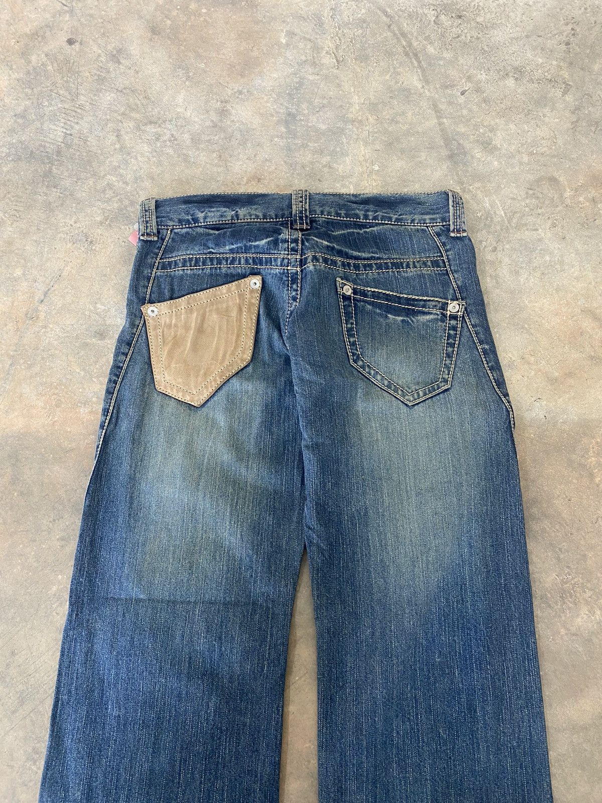 Hysteric Glamour Sick☠️ DoubleName Double Waist Wash Jeans Punk Grunge Size US 32 / EU 48 - 9 Thumbnail