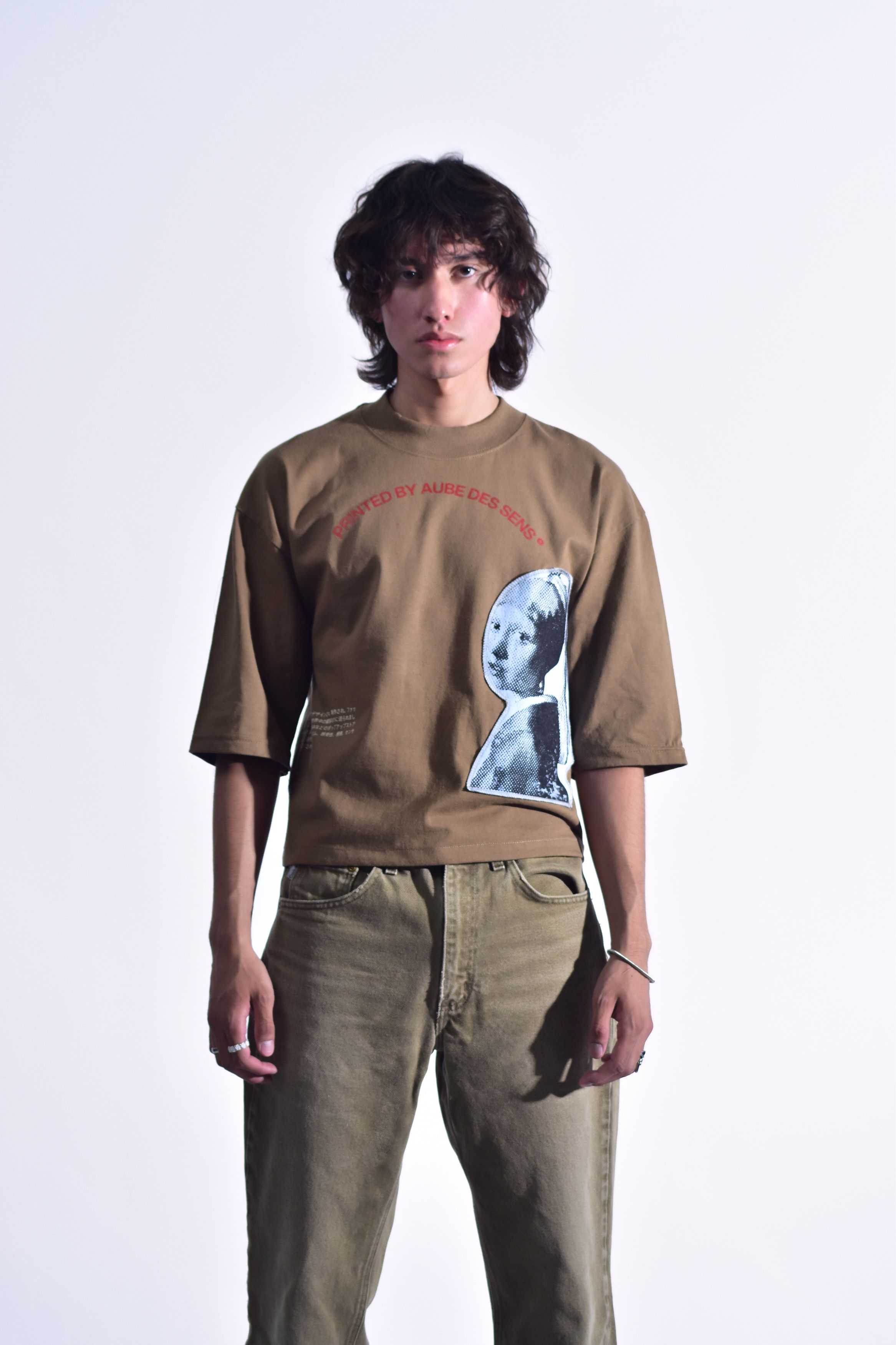 Vintage Boxy Fit T-Shirt Girl with a Pearl Earring Size US S / EU 44-46 / 1 - 6 Thumbnail