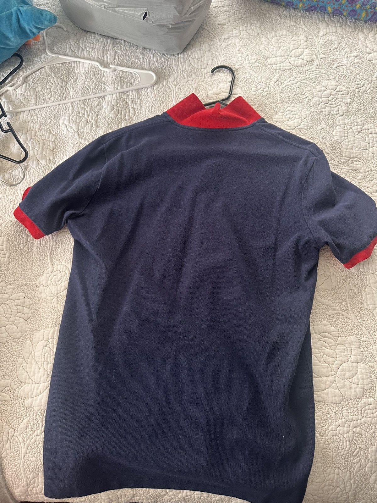 Polo Ralph Lauren Polo Ralph Lauren Navy and Red Contrast Collar Polo Shirt Size US M / EU 48-50 / 2 - 2 Thumbnail