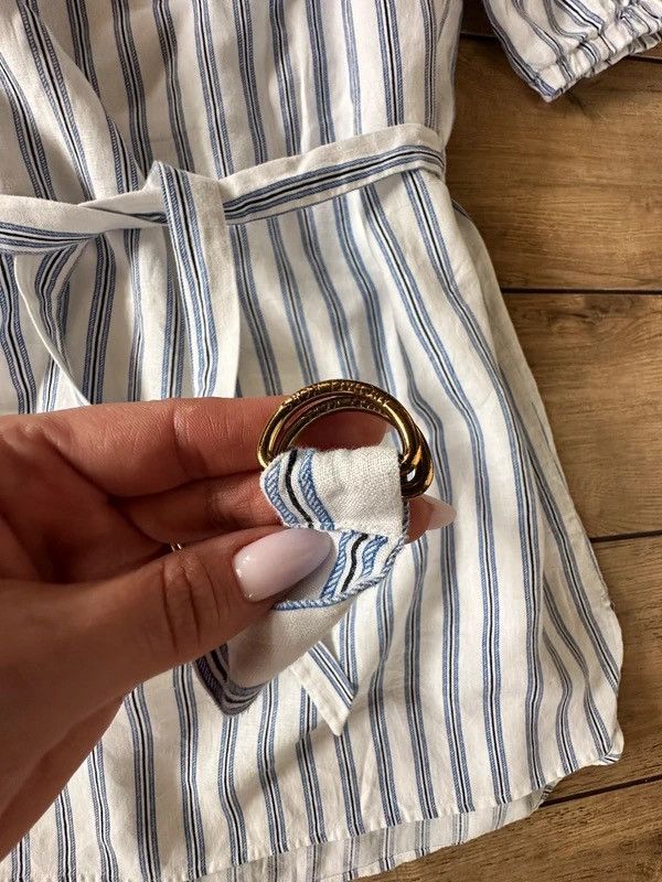 Michael Kors Michael kors linen dress white blue stripes Size M / US 6-8 / IT 42-44 - 6 Thumbnail