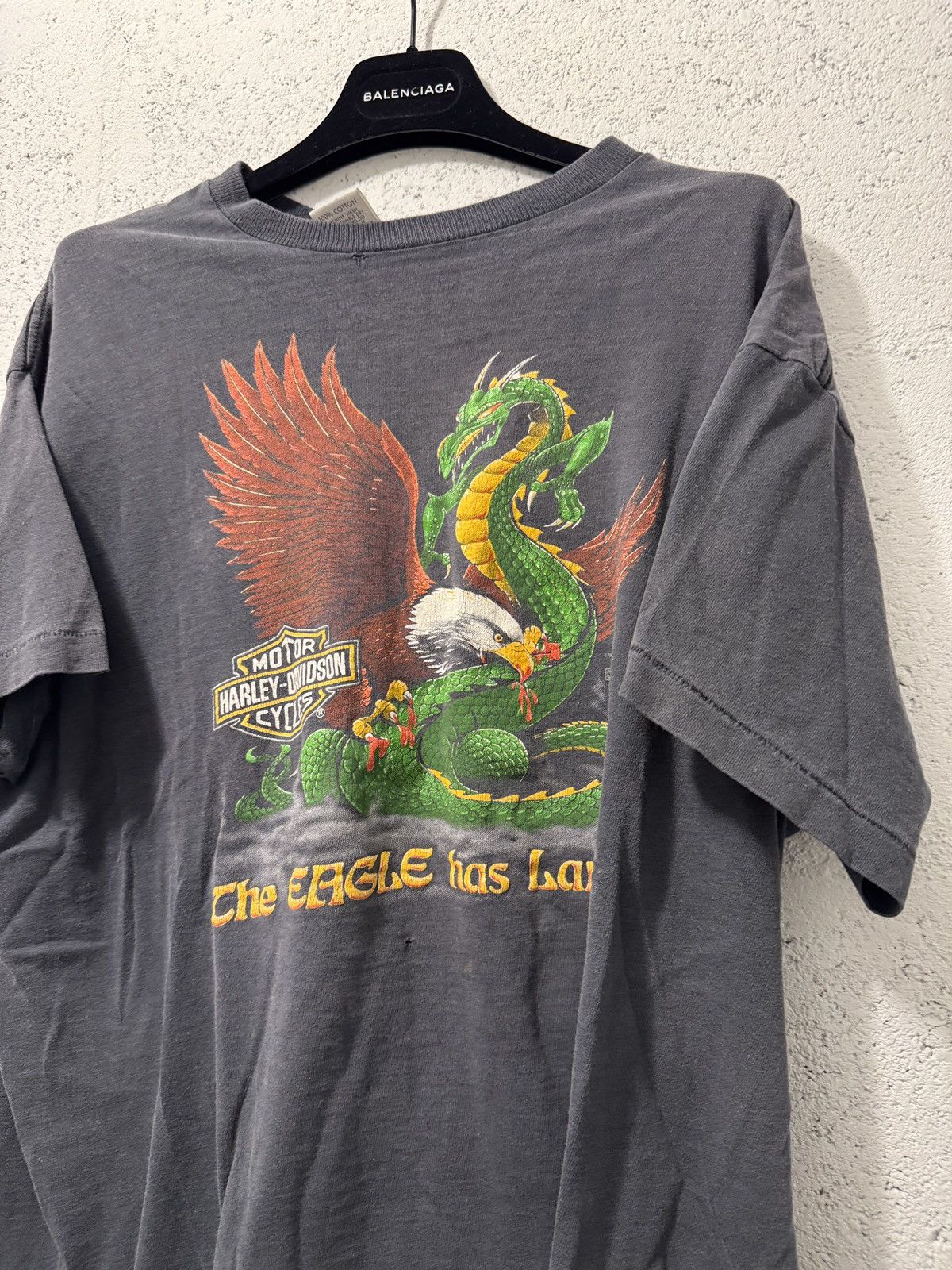 Vintage 1980s Harley Davidson “The Eagle has Landed” Holoubek tee Size US XL / EU 56 / 4 - 3 Thumbnail